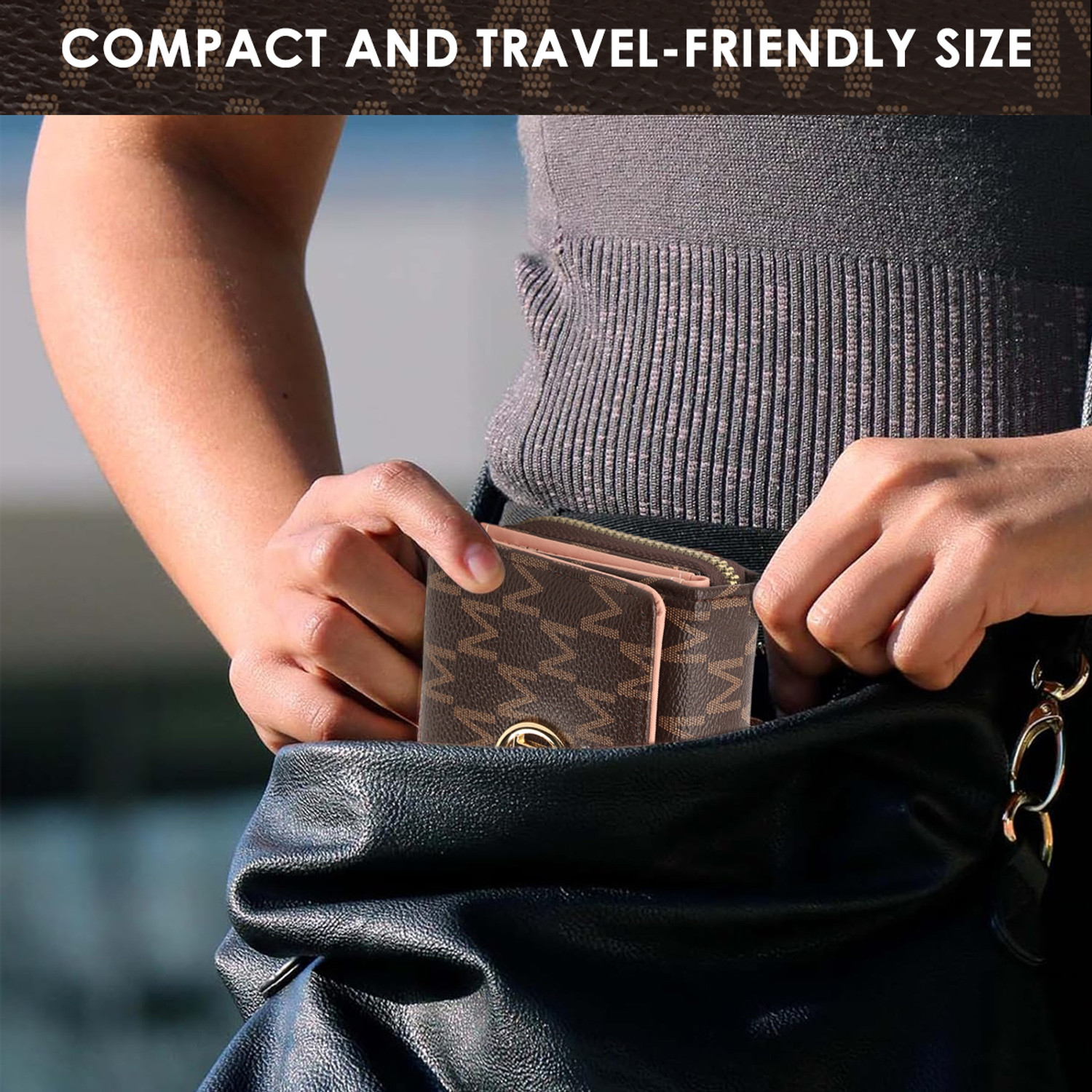 Image of Zorbes Women Casual Brown Artificial Leather Wallet