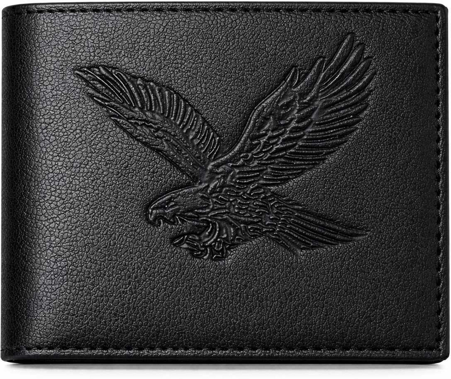 Image of WILD NAPA Men Black Genuine Leather Wallet
