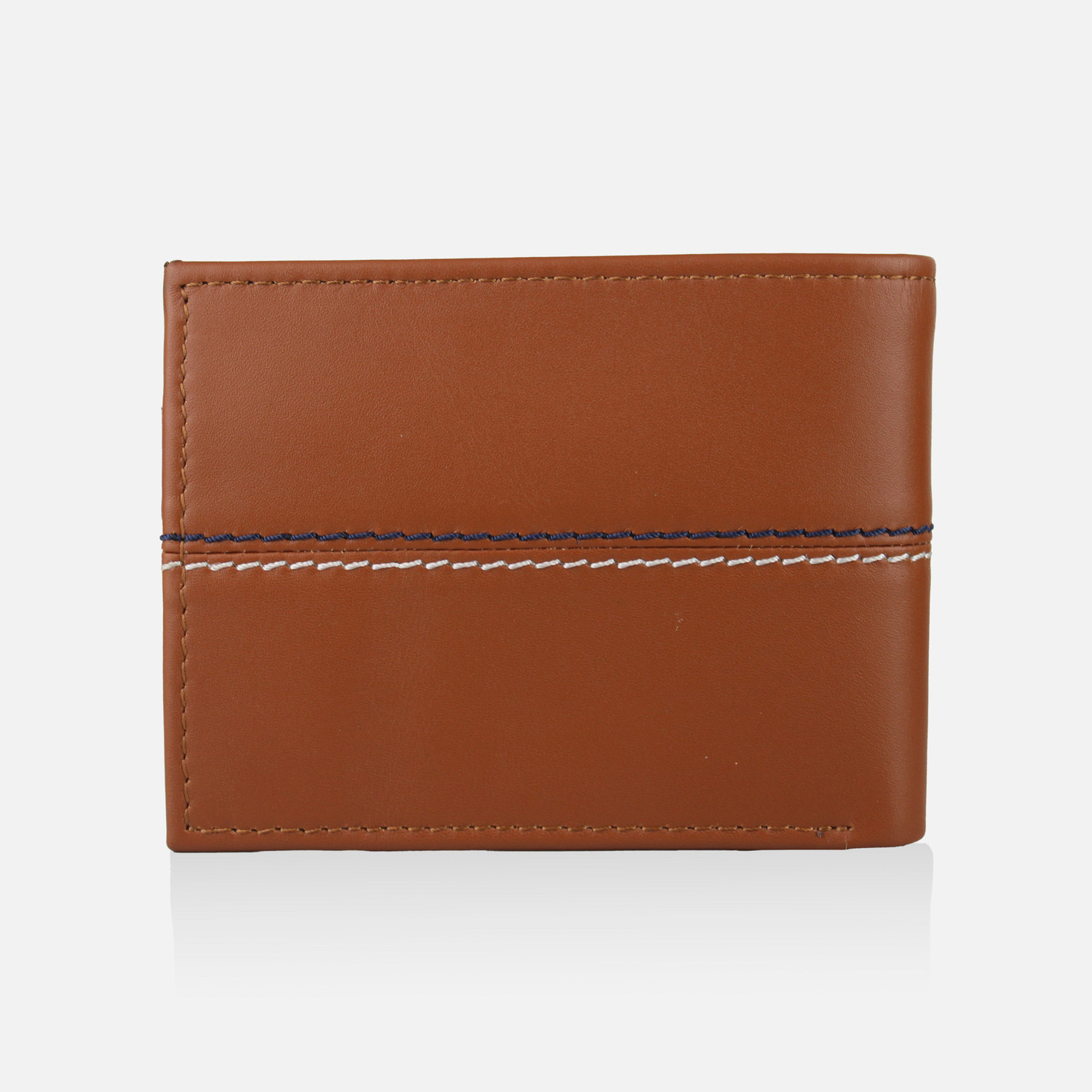 Image of WROGN Men Casual Tan Genuine Leather Wallet