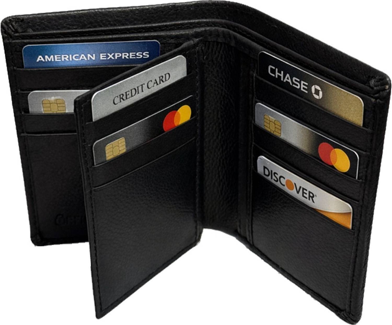 Leder Street Black Leather Wallet - Image 2