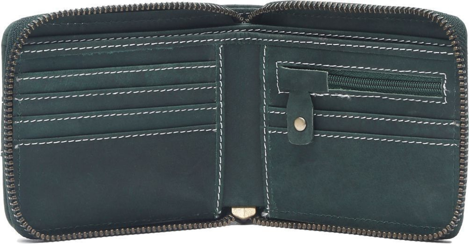 Image of Teakwood Leathers Men Casual Green Genuine Leather Wallet