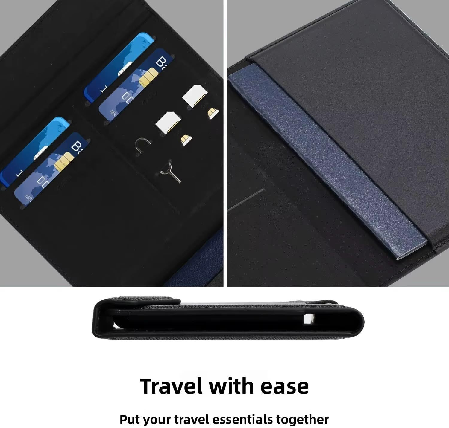 Image of Tobo Men & Women Casual, Evening /Party, Travel, Trendy Black Artificial Leather Card Holder