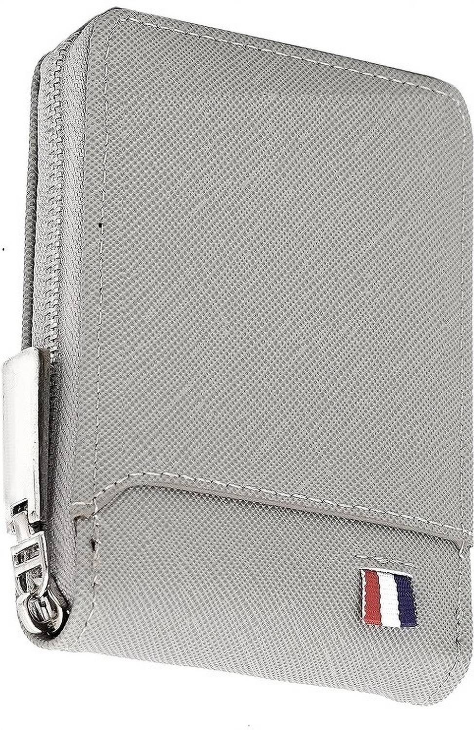 HouseOfCommon Grey Leather Card Holder - Image 1