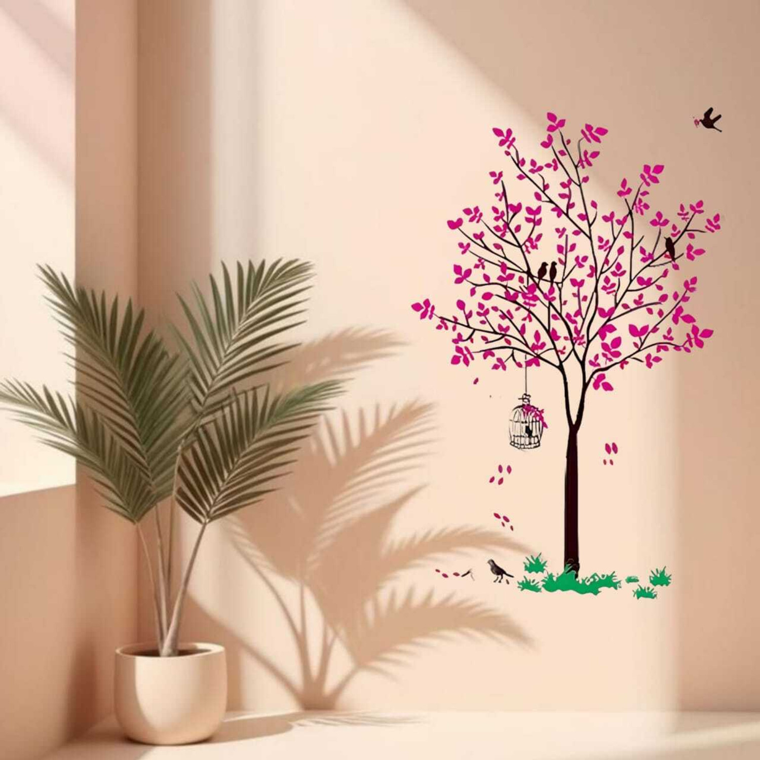Image of xioxi 10 cm x 5 cm Nature Vinyl Wallpaper (Multicolor)