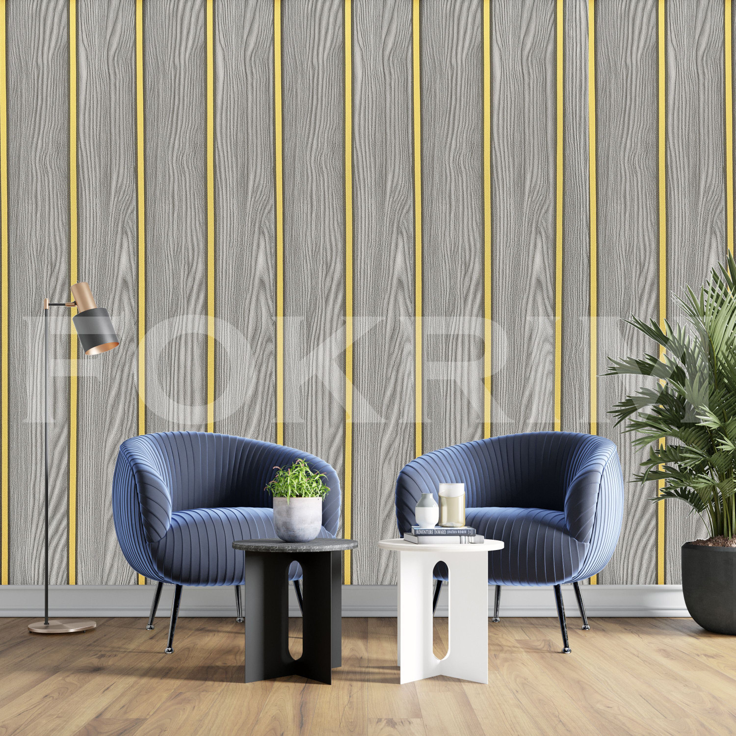Image of FOKRIM 300 cm x 45 cm Waterproof Decorative Vinyl Wallpaper