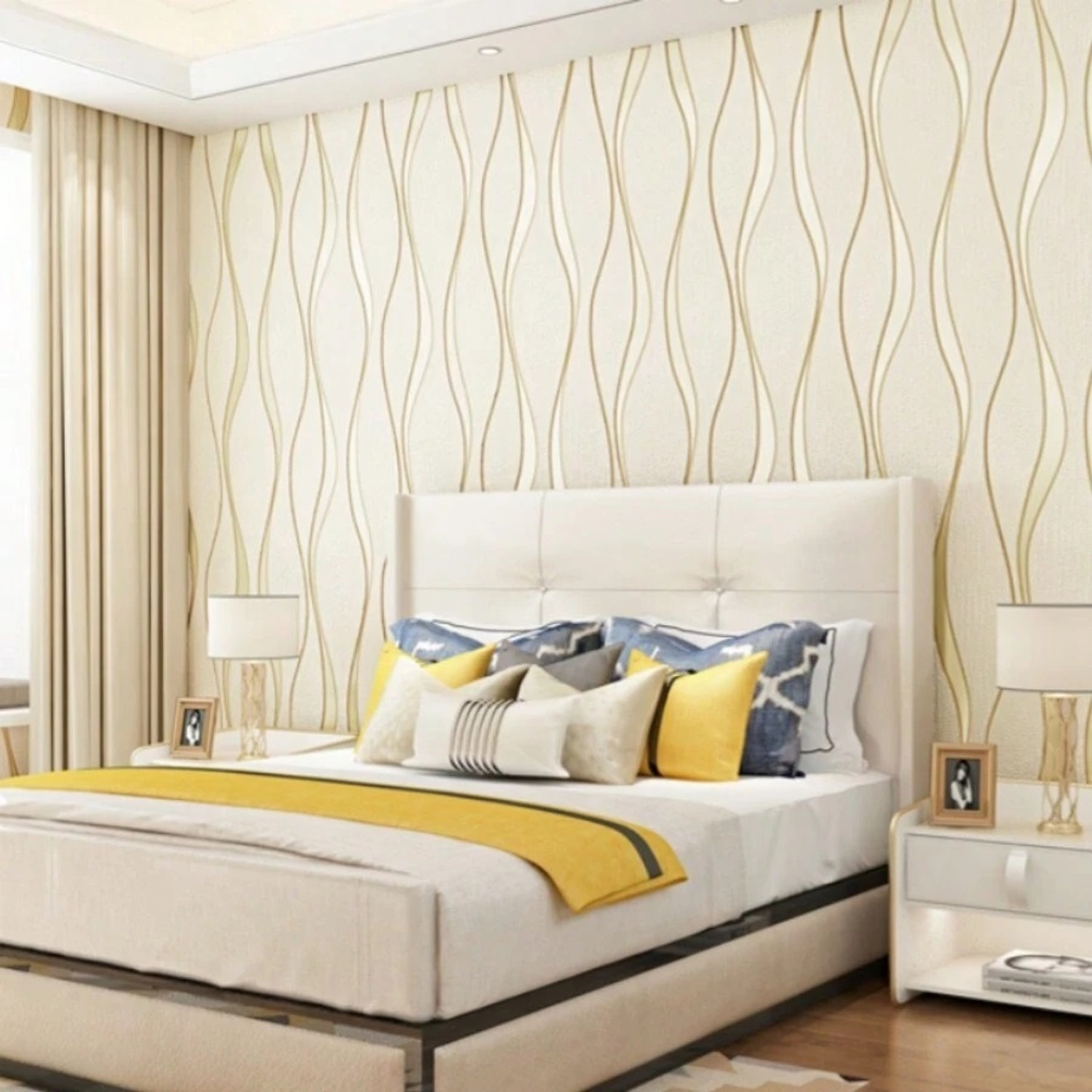 Image of RedBloom 300 cm x 45 cm Waterproof Abstract Vinyl Wallpaper