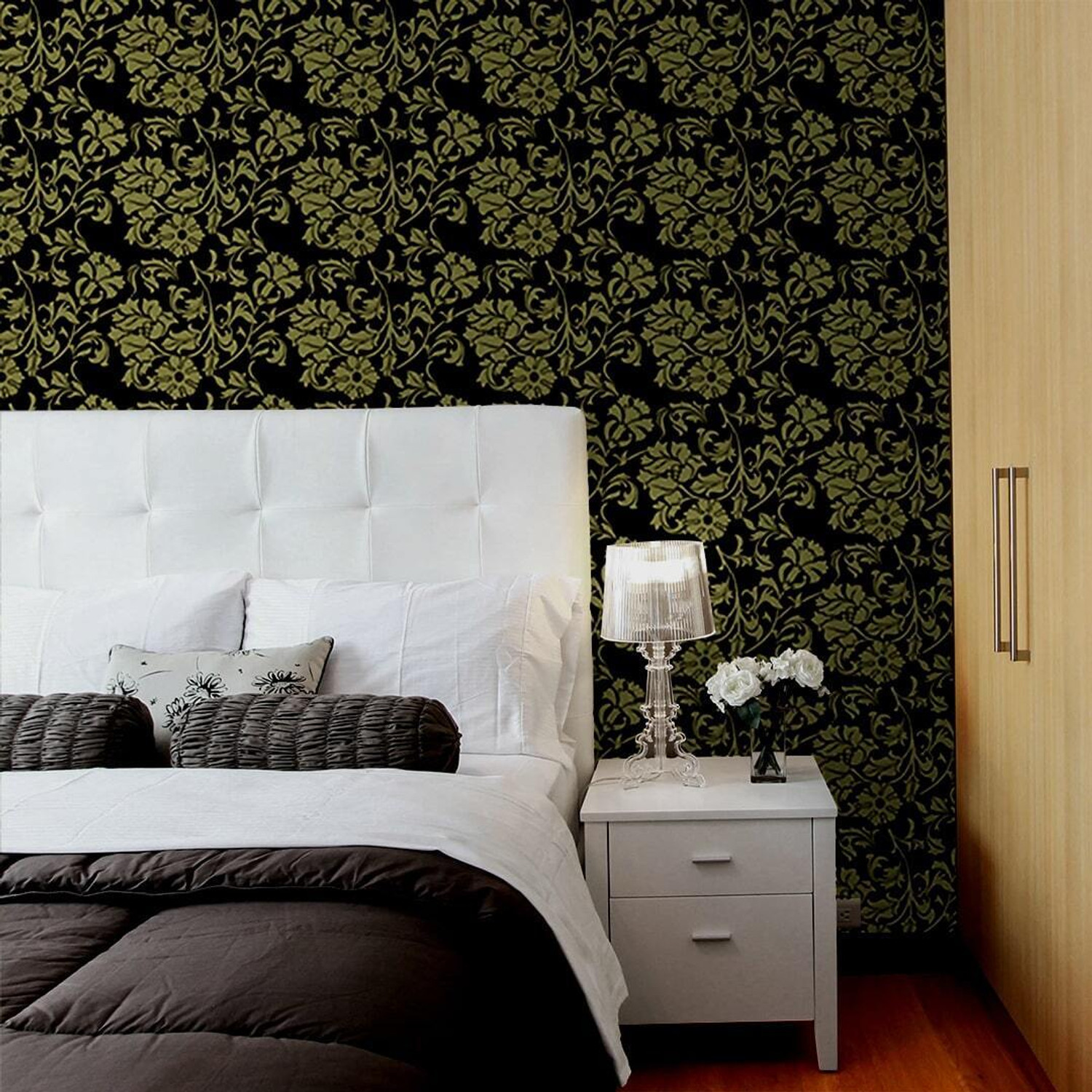 Image of Wallmonks 500 cm x 45 cm Waterproof Floral & Botanical Vinyl Wallpaper