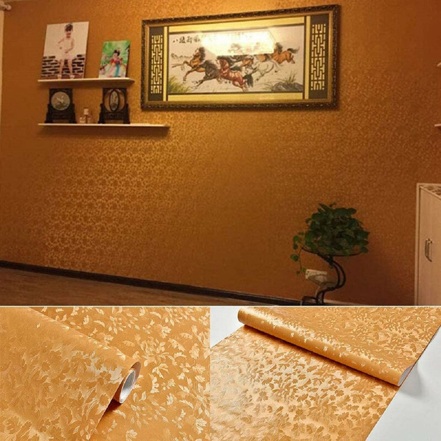 Image of Flipkart SmartBuy 1000 cm 3D Wallpapers for Bedroom, Home & Kitchen, living Room, Peel & Stick Wallpaper Self Adhesive Sticker