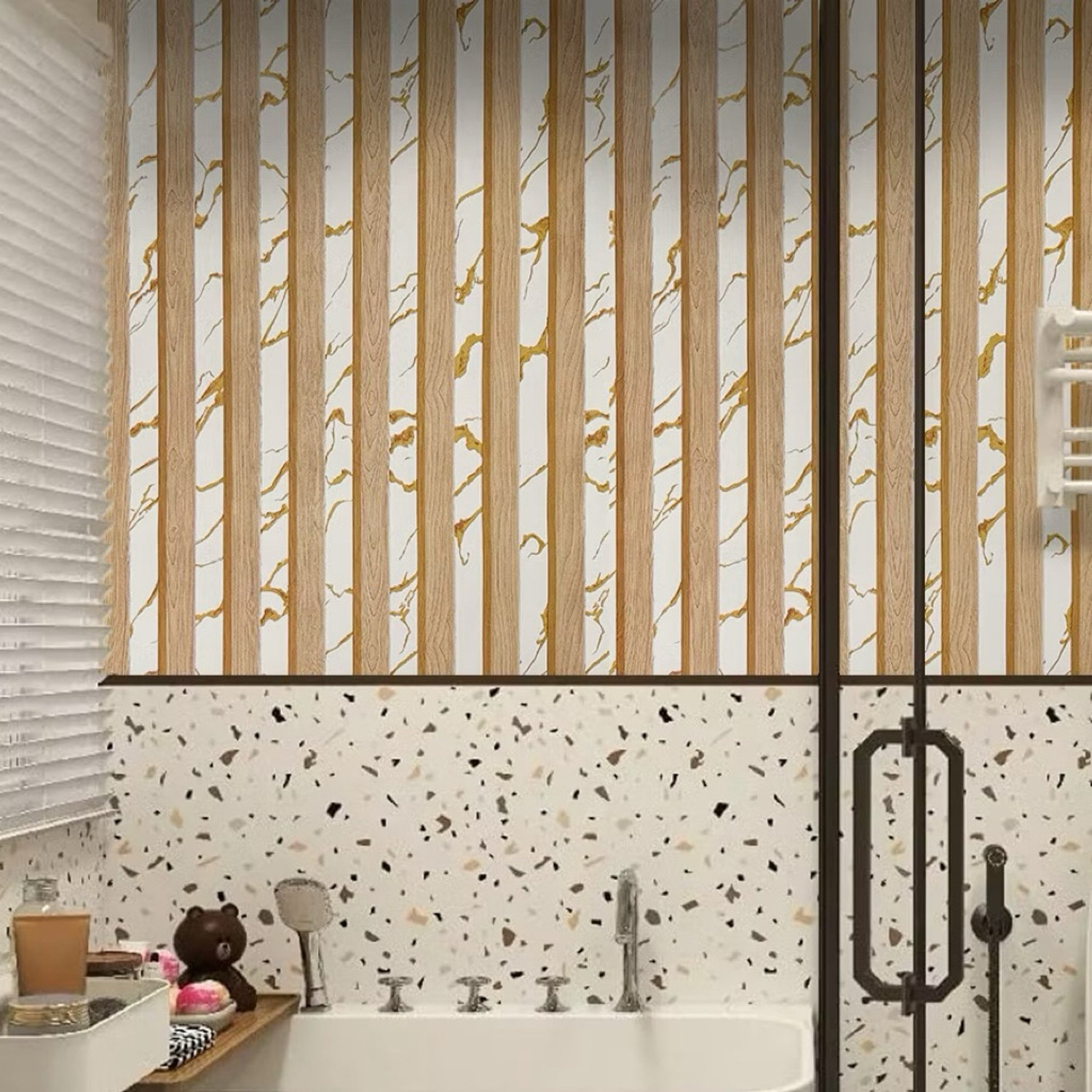 Image of KAAF 500 cm x 45 cm Waterproof Classics Vinyl Wallpaper