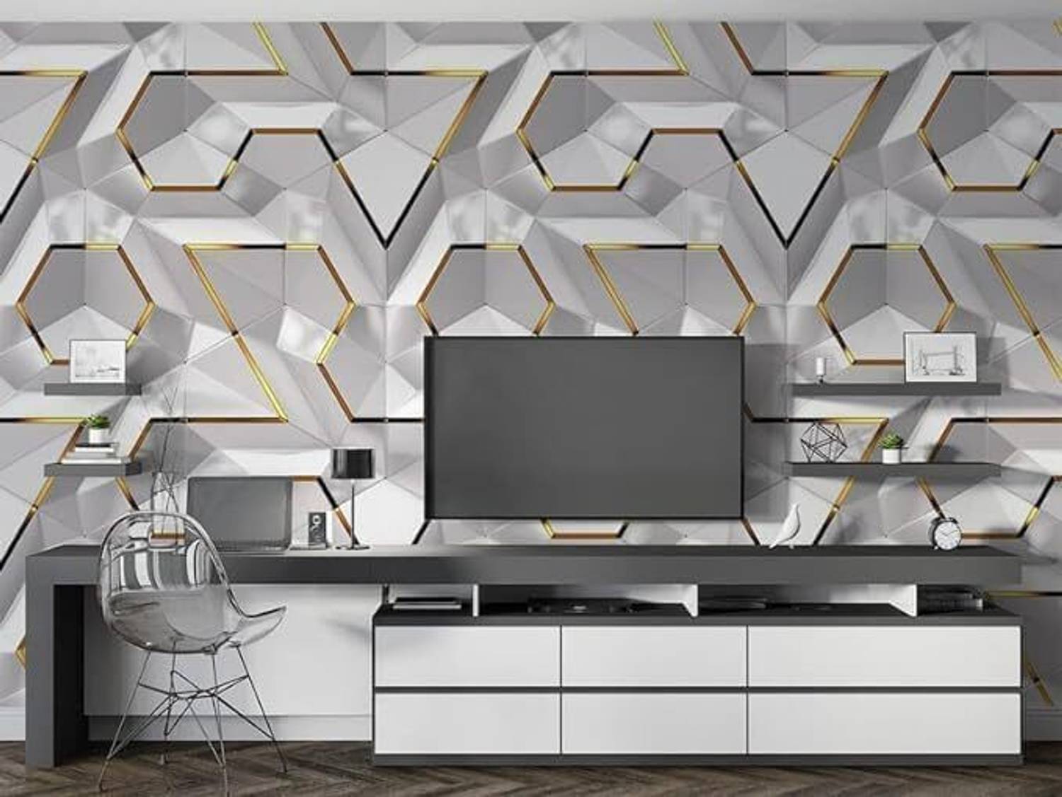 Wallvalley 45x30 cm Waterproof Vinyl Wallpaper - Image 4