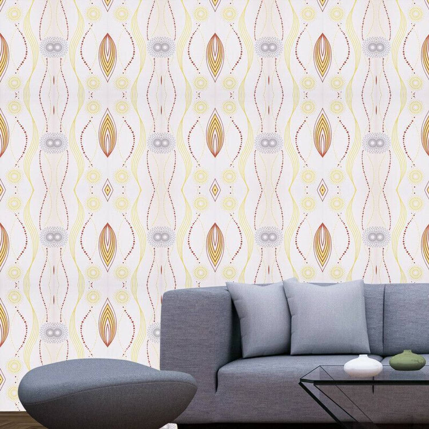 KAAF 40 cm x 500 cm Waterproof Abstract Vinyl Wallpaper