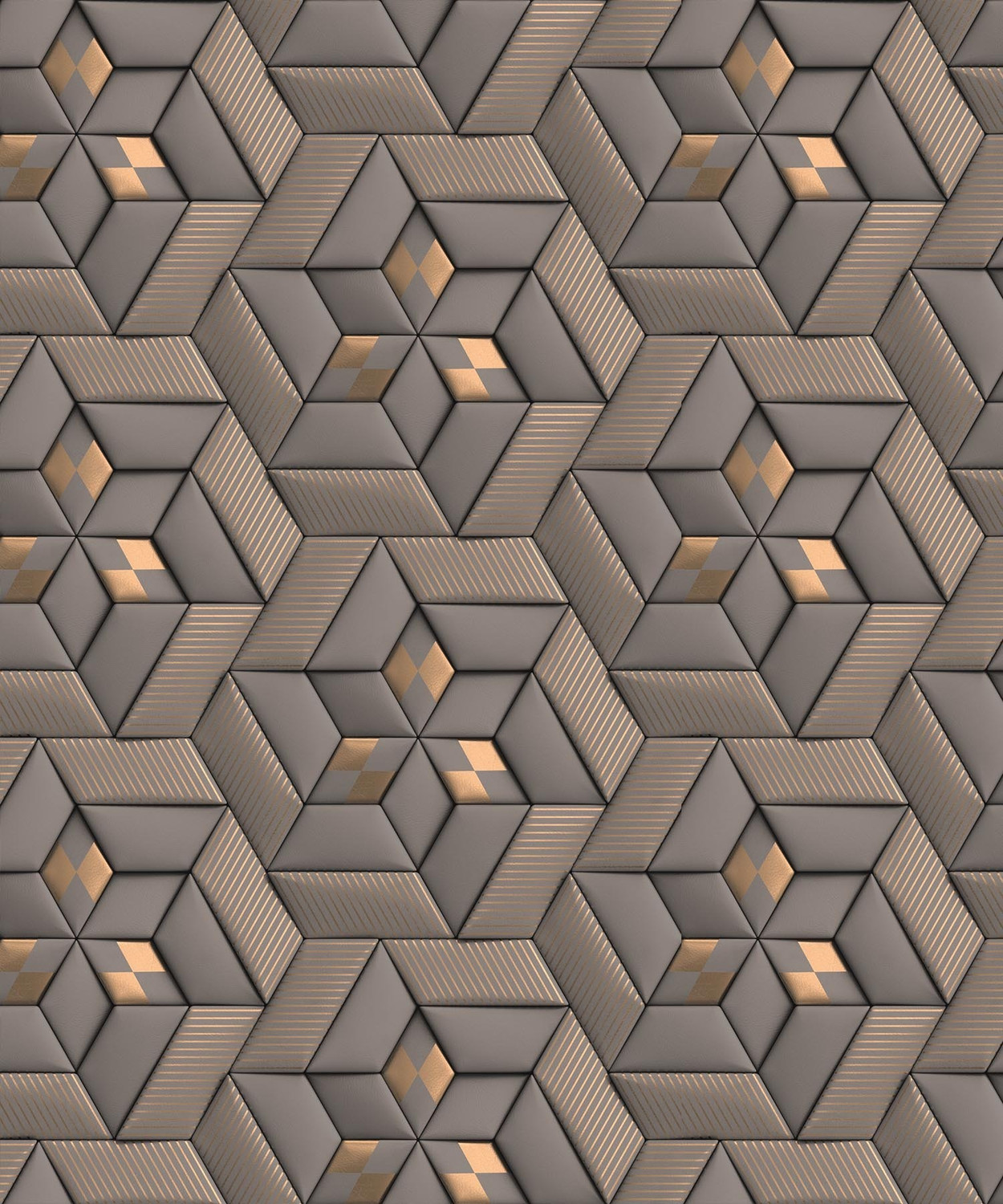 Image of KAAF 1000 cm x 45 cm Waterproof Abstract Vinyl Wallpaper (Brown)