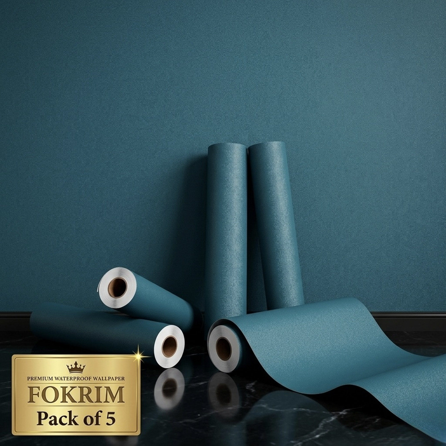 Image of FOKRIM 300 cm x 45 cm Waterproof Decorative Vinyl Wallpaper