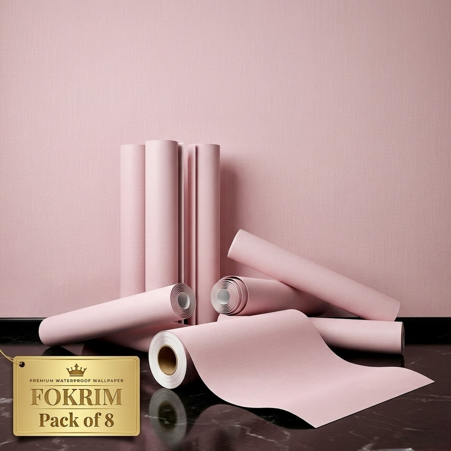 Image of FOKRIM 300 cm x 45 cm Waterproof Decorative Vinyl Wallpaper