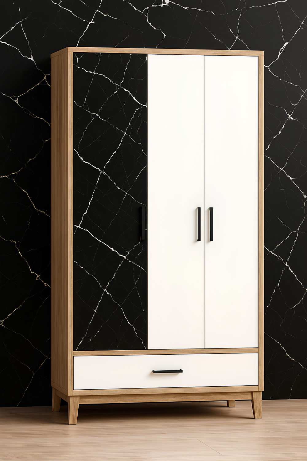 Image of voltify 200 cm Waterproof Wall Sticker For Kitchen & Home Decor - Glossy Marble Pattern Self Adhesive Sticker