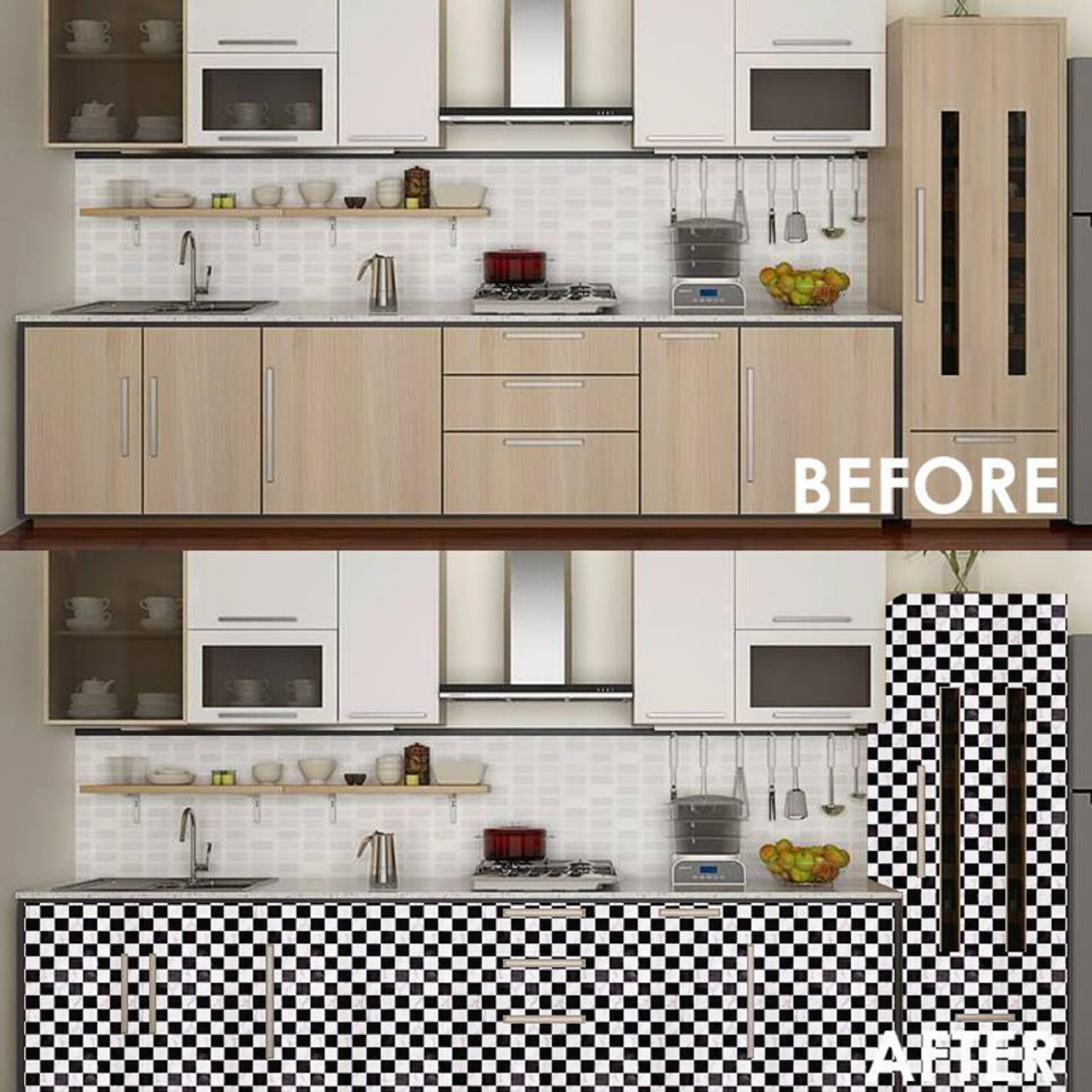 Image of doodad 500 cm x 45 cm Waterproof Abstract Vinyl Wallpaper
