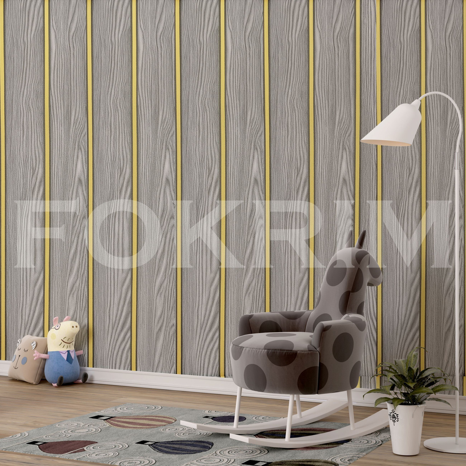 Image of FOKRIM 300 cm x 45 cm Waterproof Decorative Vinyl Wallpaper