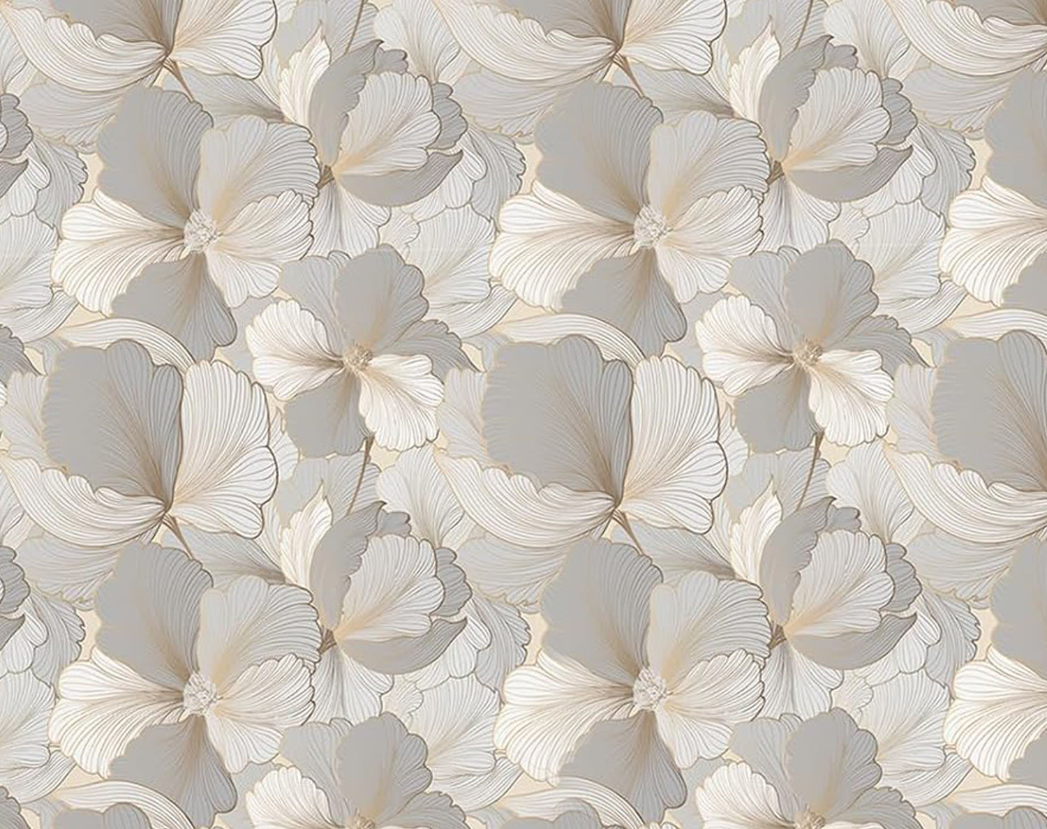Image of FOKRIM 300 cm x 45 cm Waterproof Floral & Botanical Vinyl Wallpaper