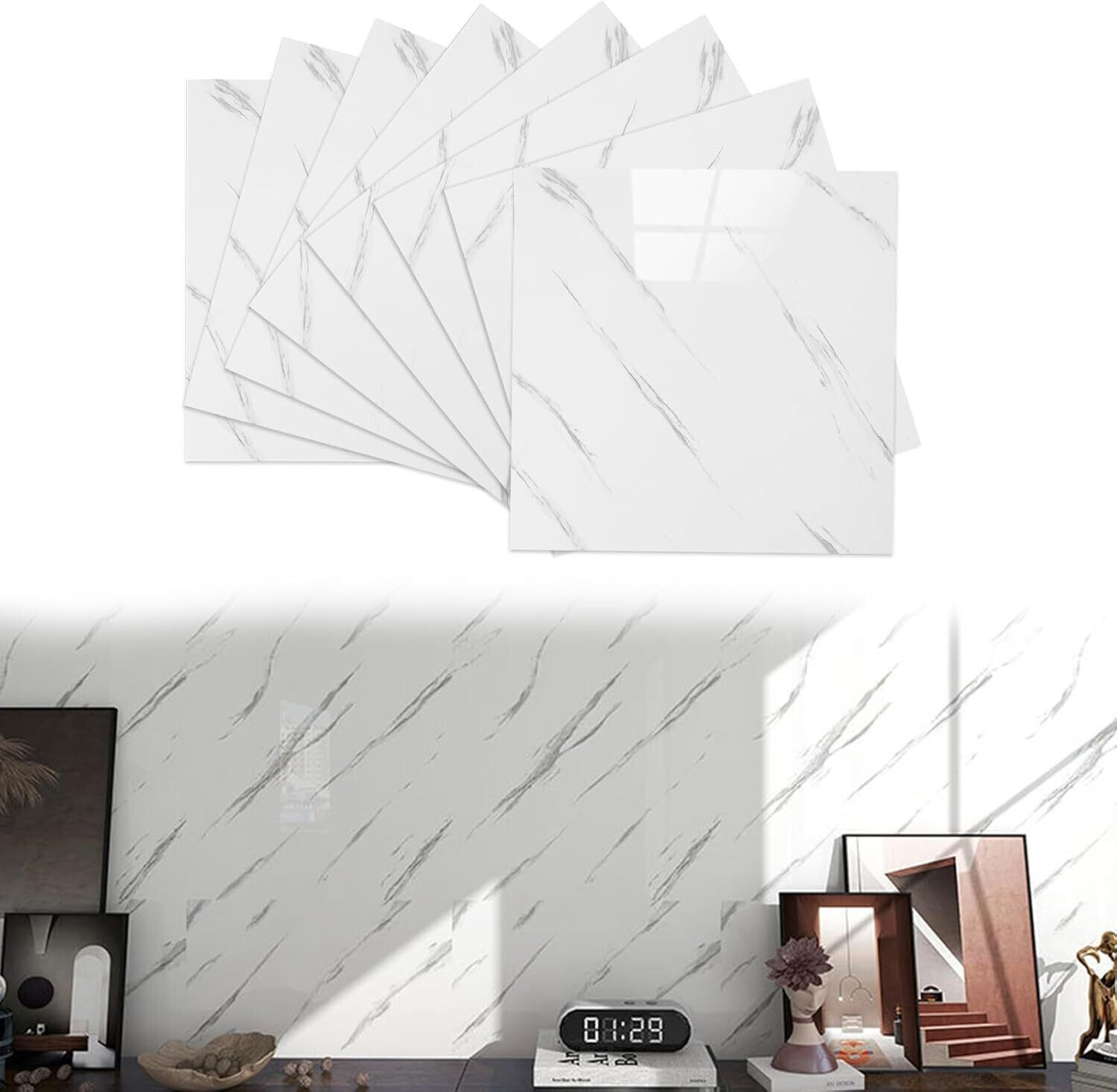 Image of OCEANSKY 60 cm x 60 cm Waterproof Decorative Vinyl Wallpaper