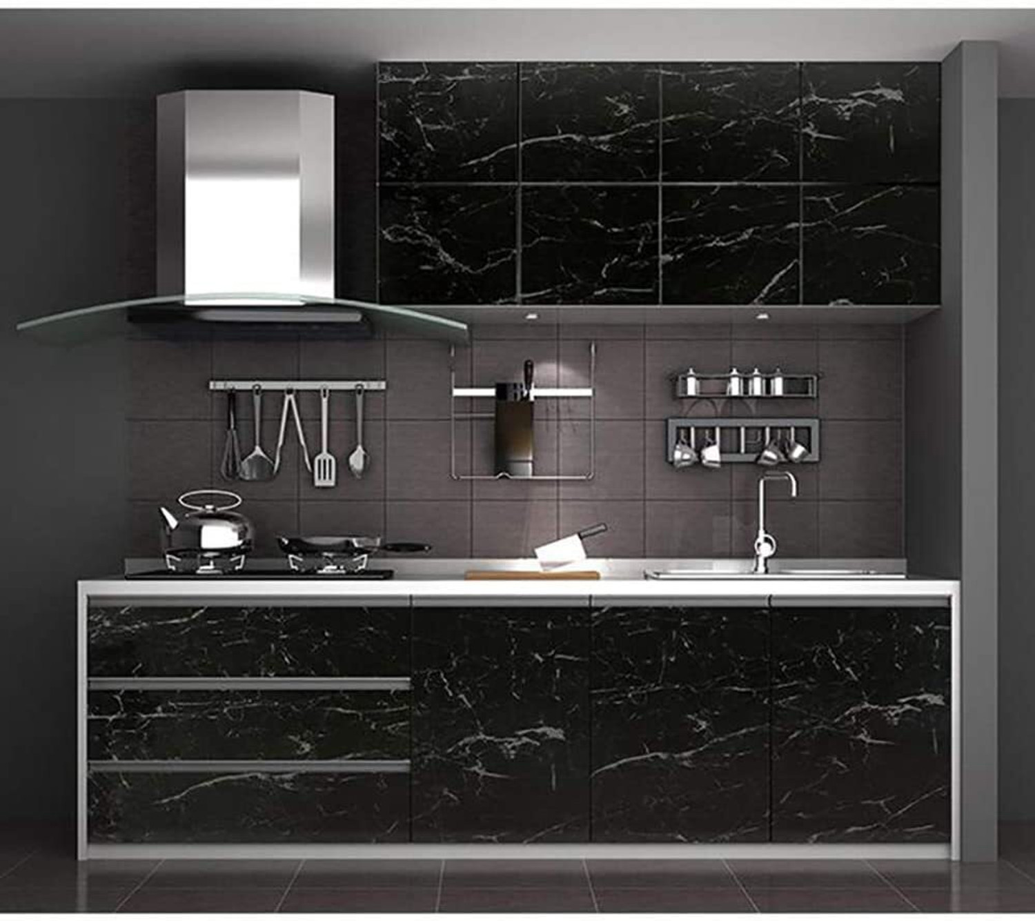 Image of ASKCREW 200 cm x 60 cm Waterproof Abstract Vinyl Wallpaper