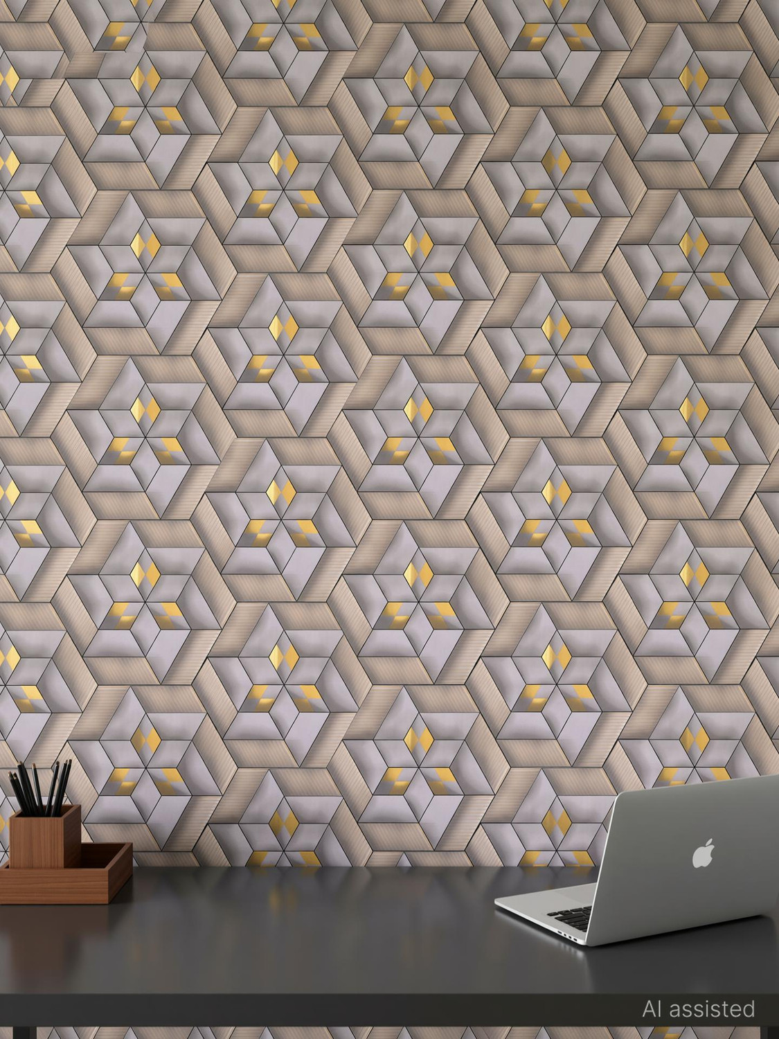 Image of FOKRIM 300 cm x 45 cm Waterproof Decorative Vinyl Wallpaper