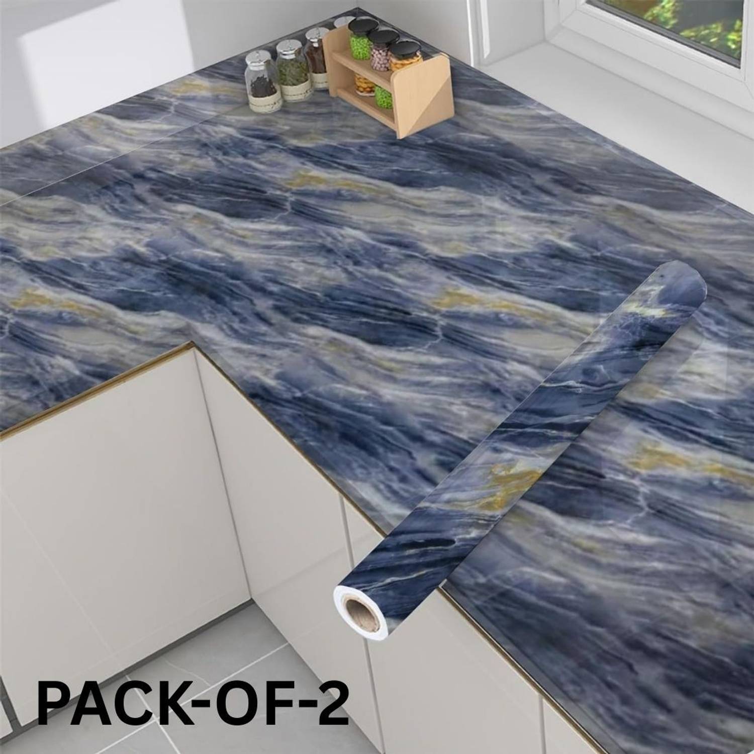 AMBDDED 200 cm x 60 cm Waterproof Decorative Vinyl Wallpaper