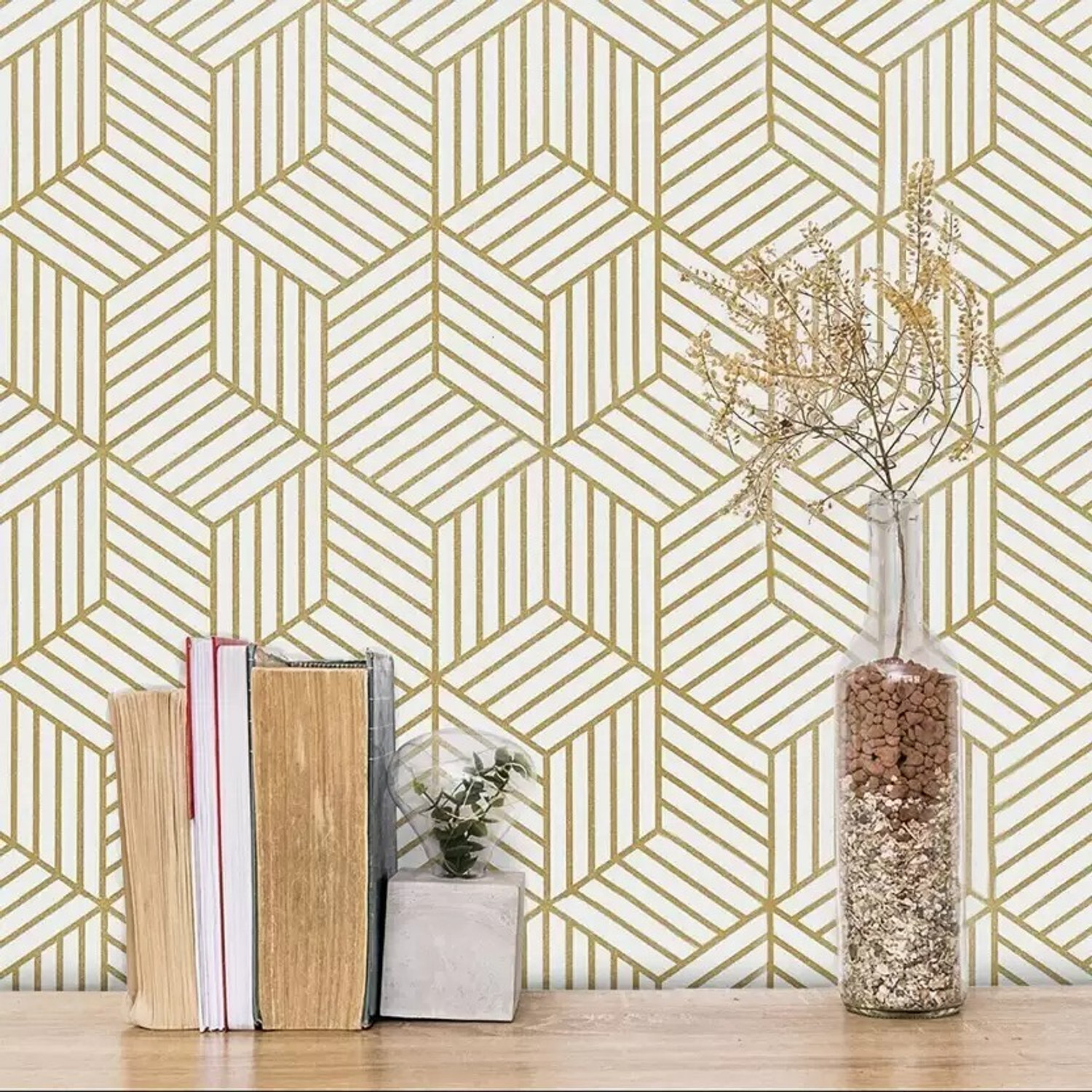 Image of KAAF 1000 cm x 45 cm Waterproof Abstract Vinyl Wallpaper