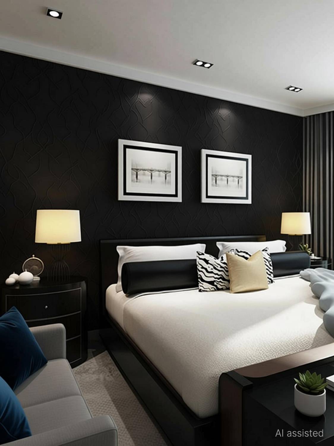 KAAF 1000 cm x 45 cm Waterproof Abstract Vinyl Wallpaper