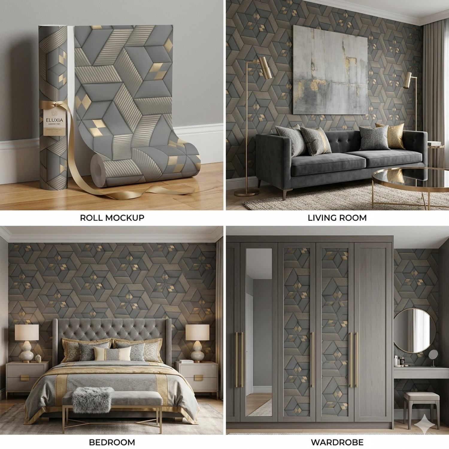 Image of NINTY 200 cm x 45 cm Waterproof Abstract Vinyl Wallpaper