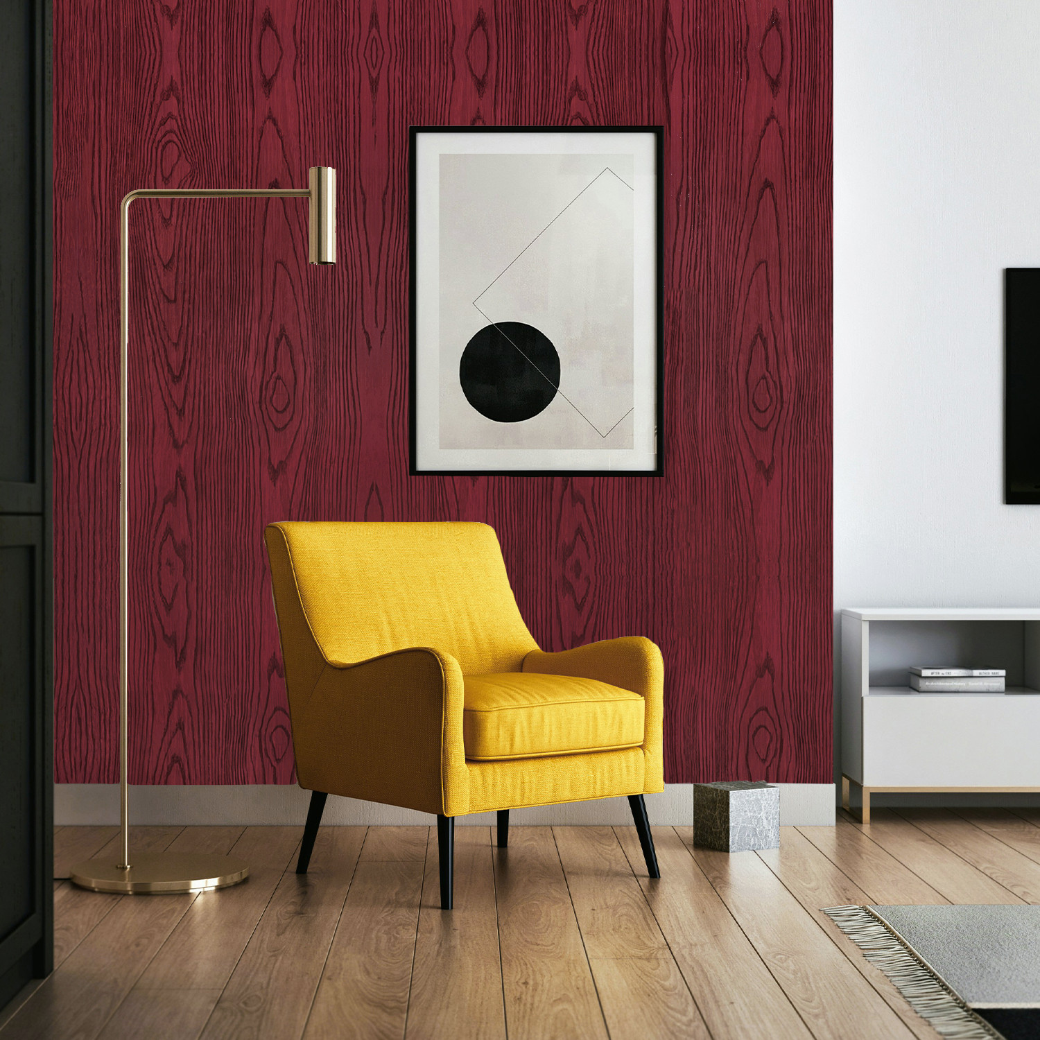 Image of RosaStella 304 cm x 45 cm Waterproof Decorative Vinyl Wallpaper