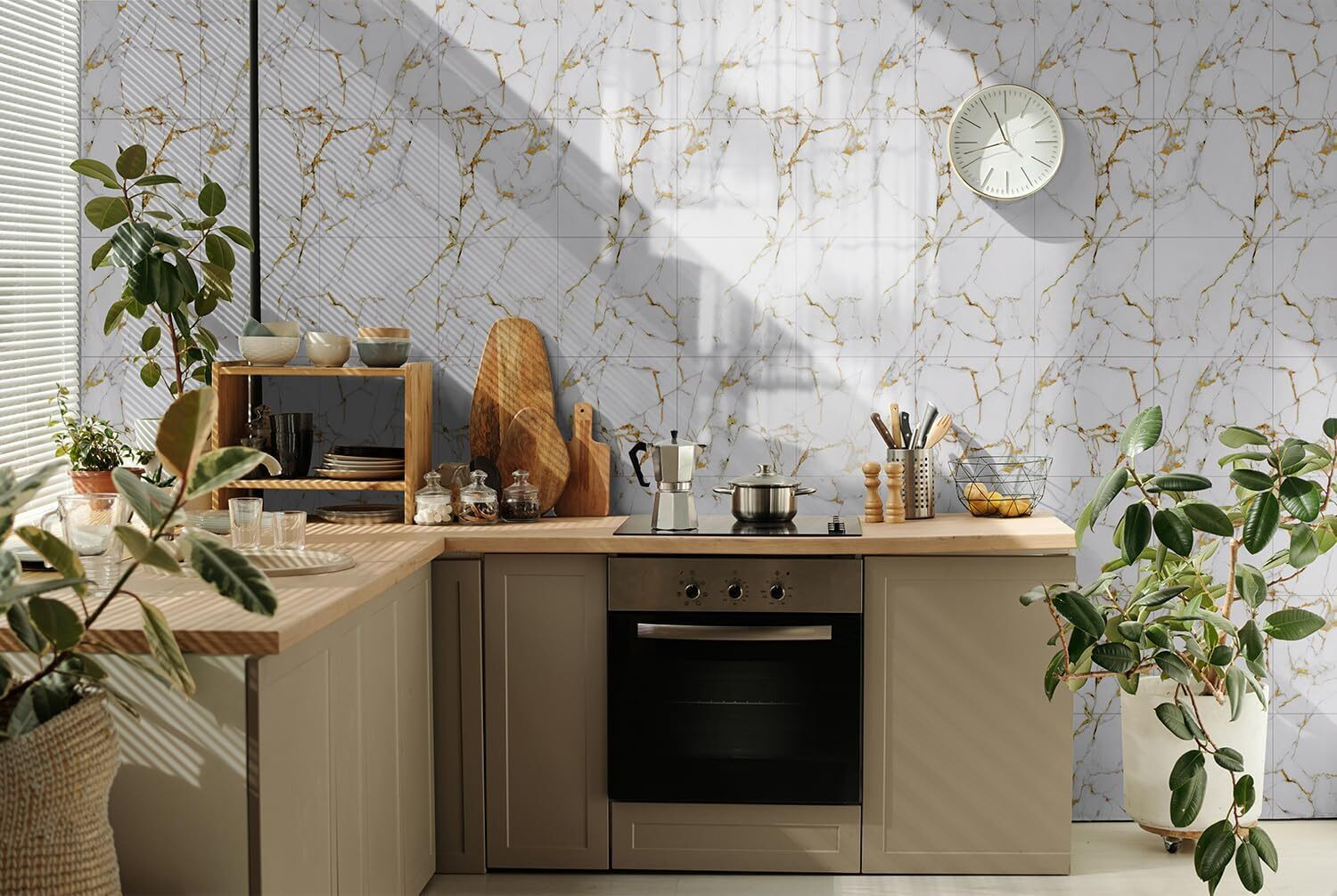 Image of OCEANSKY 60 cm x 60 cm Waterproof Decorative Vinyl Wallpaper