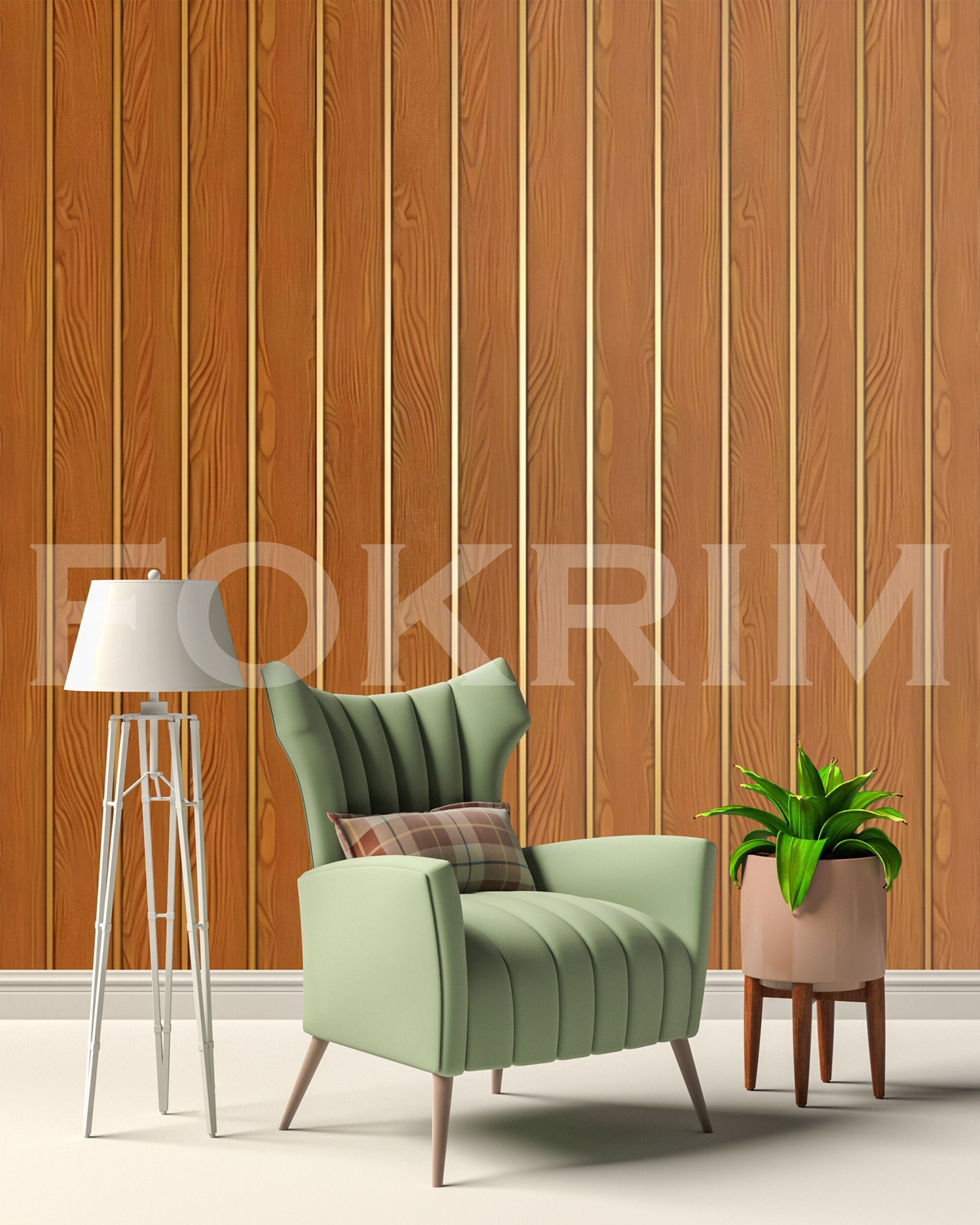 Image of FOKRIM 300 cm x 45 cm Waterproof Decorative Vinyl Wallpaper