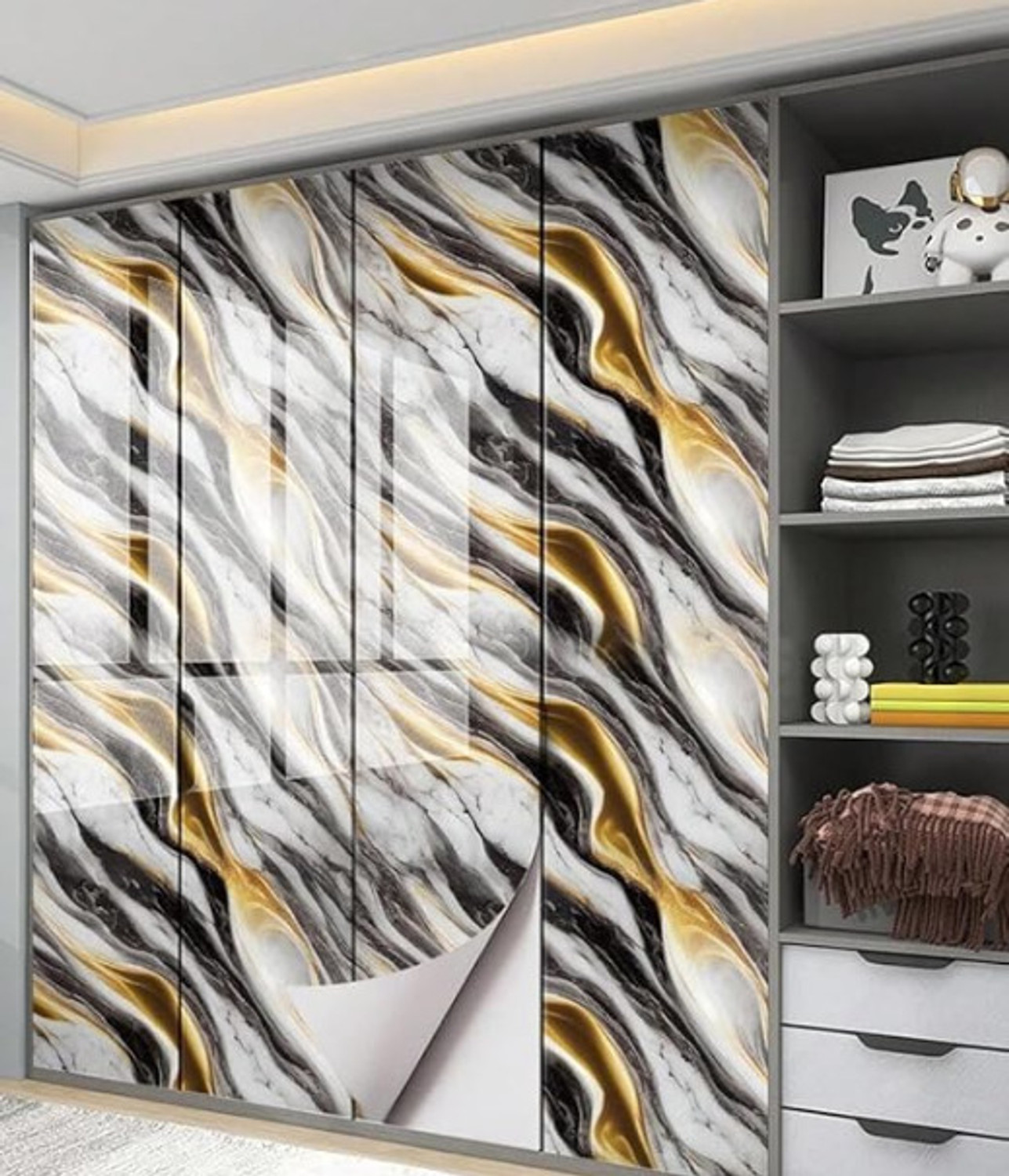 Image of Vepvopz 200 cm x 60 cm Waterproof Decorative Vinyl Wallpaper