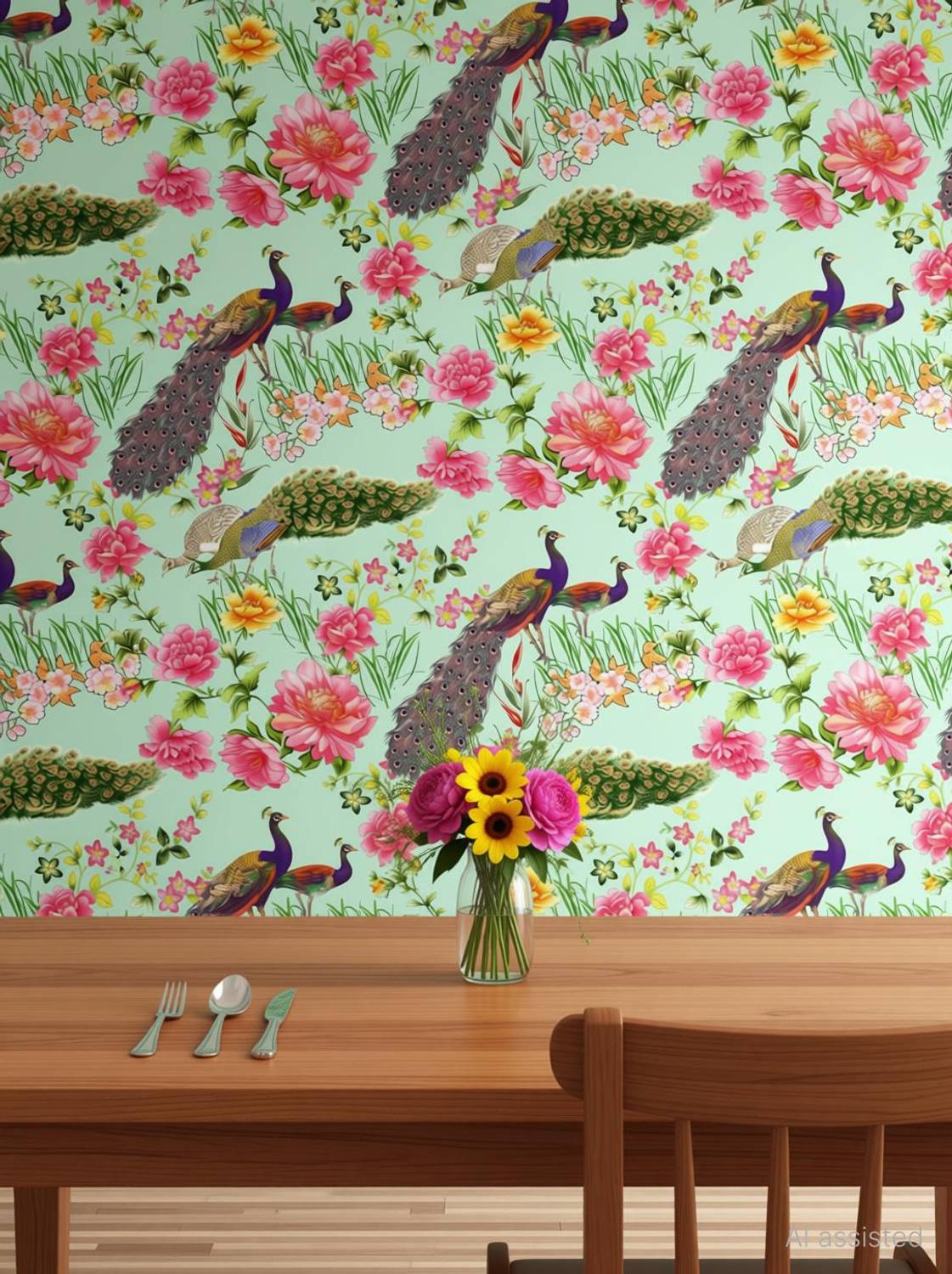 AMBEY DECOR 127 cm x 40 cm Waterproof Decorative Vinyl Wallpaper
