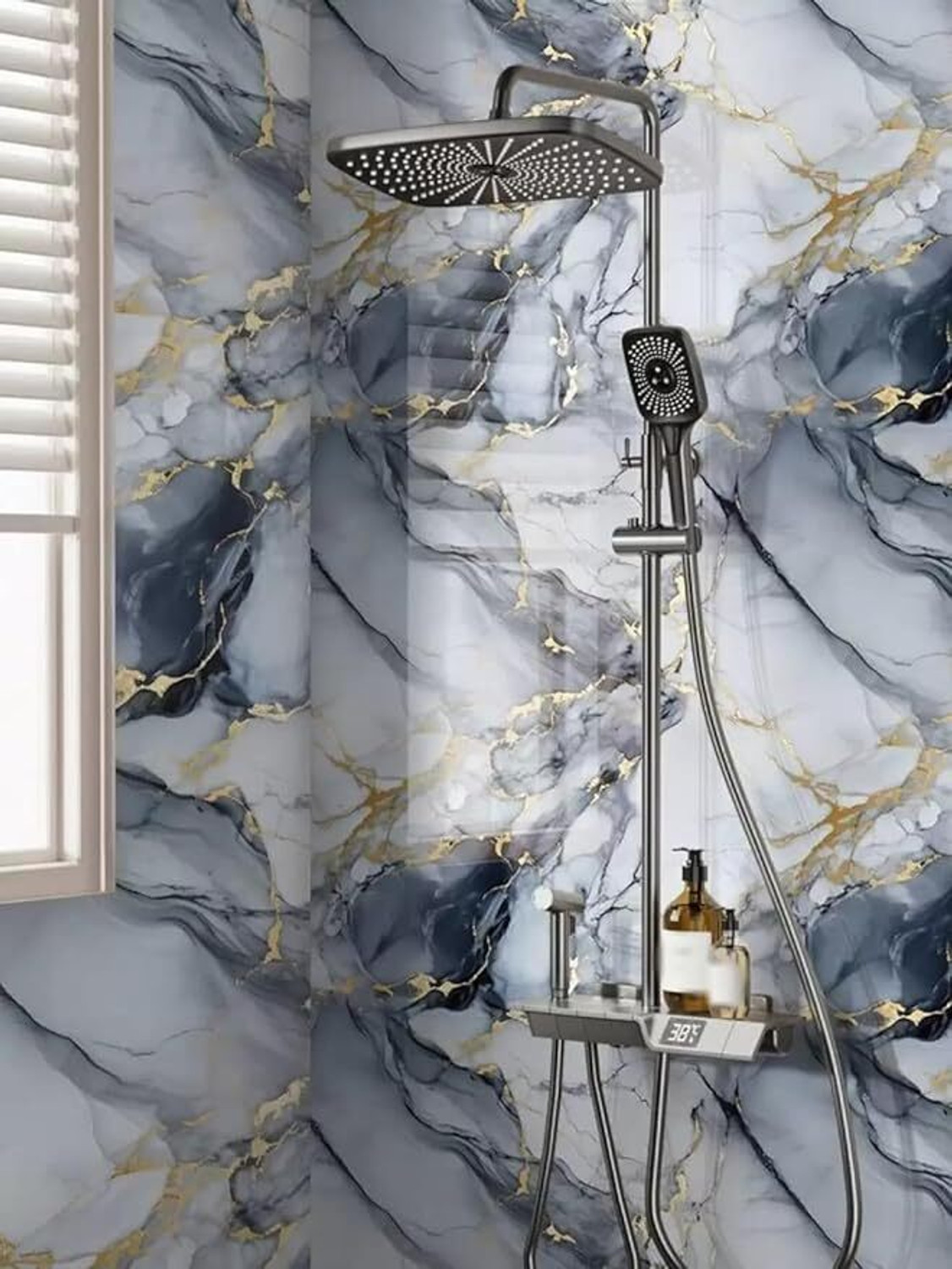 Image of kichenkraft 60 cm x 200 cm Waterproof Classics Vinyl Wallpaper