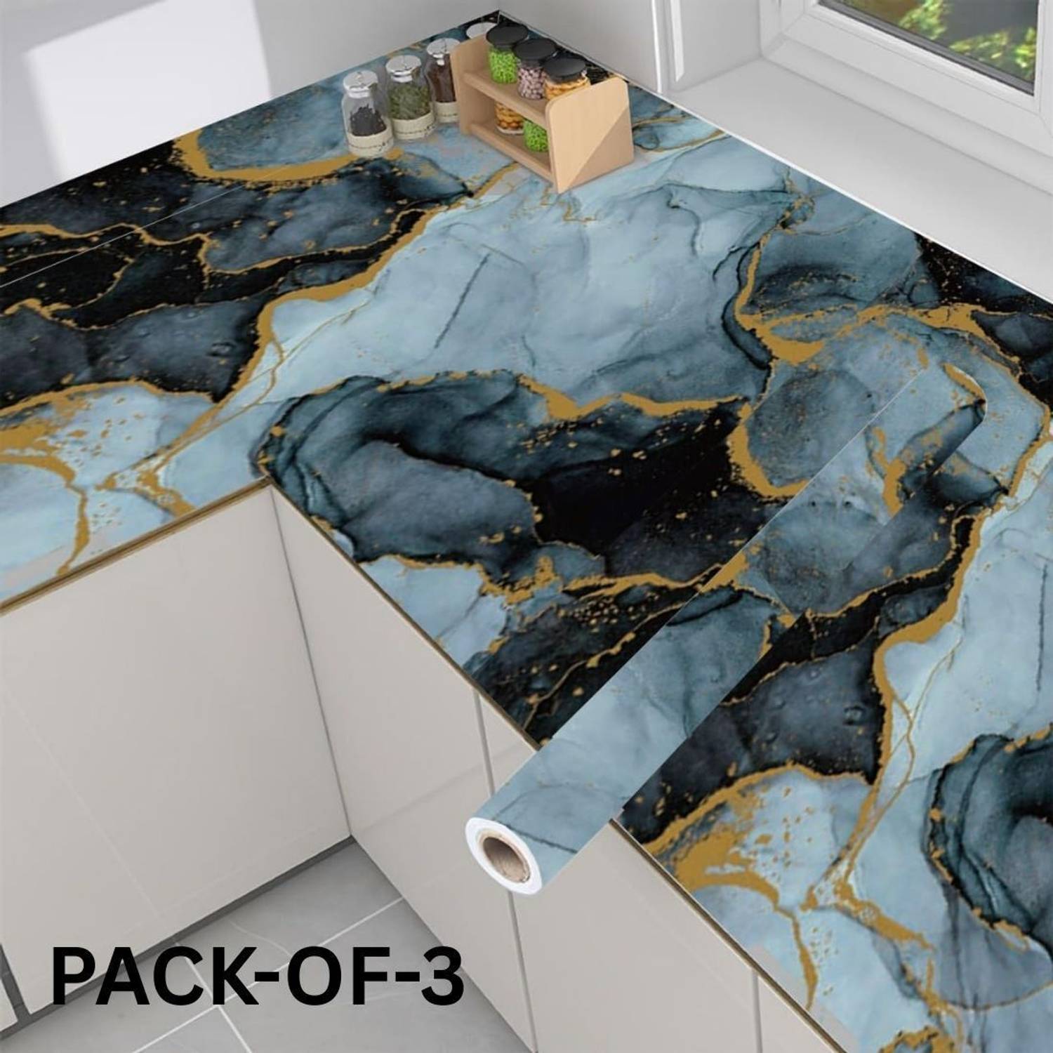 AMBDDED 200 cm x 60 cm Waterproof Decorative Vinyl Wallpaper