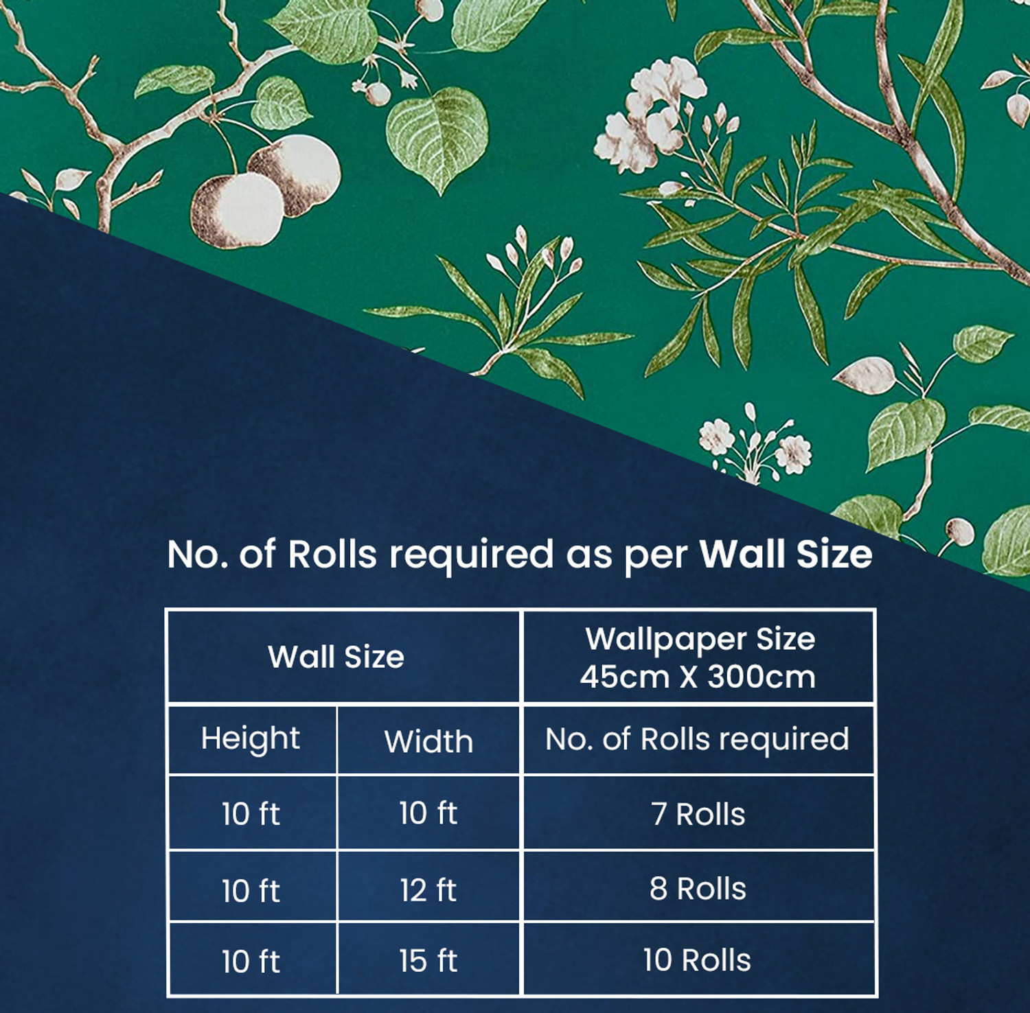 Image of RosaStella 304 cm x 45 cm Waterproof Floral & Botanical Vinyl Wallpaper