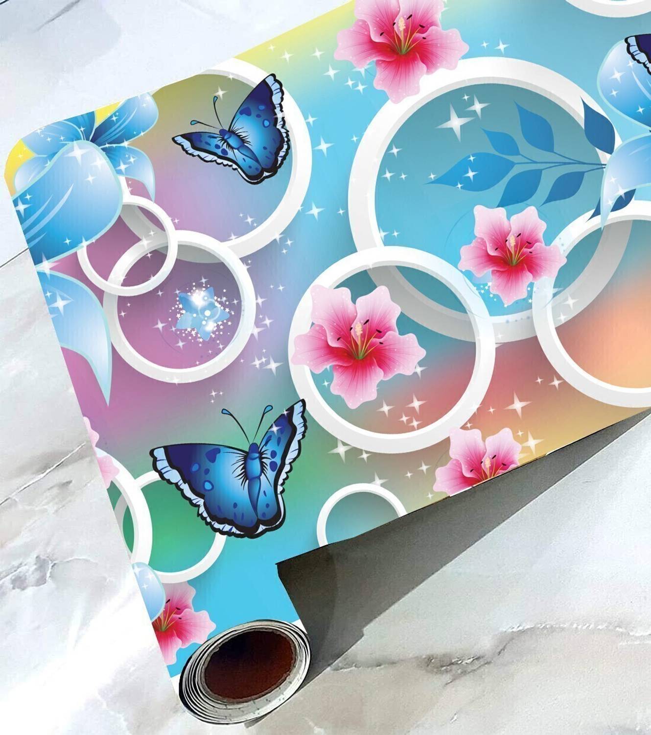 CozyDecor 500 cm x 45 cm Waterproof Decorative Vinyl Wallpaper