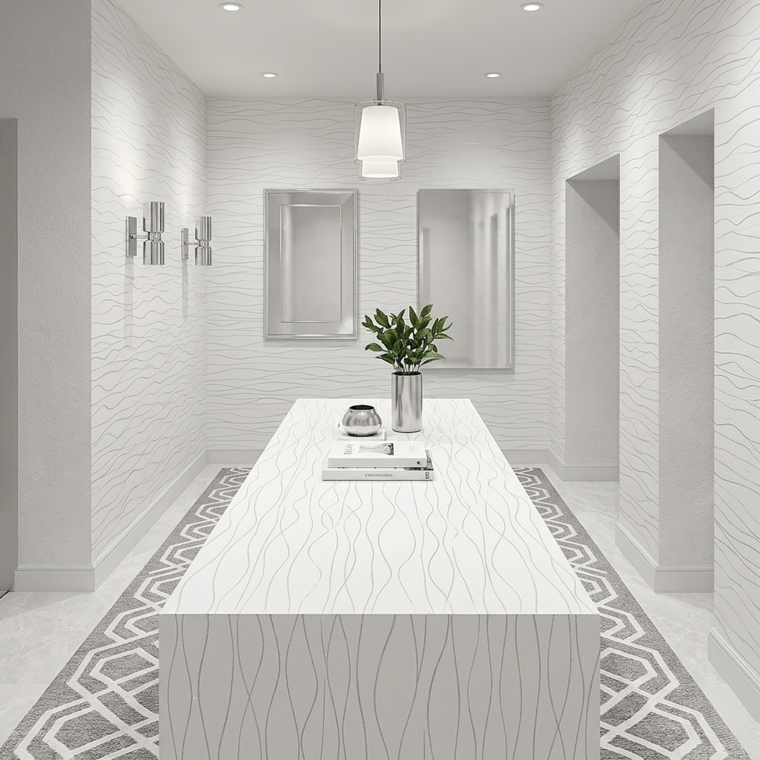 Image of FOKRIM 300 cm x 45 cm Waterproof Decorative Vinyl Wallpaper