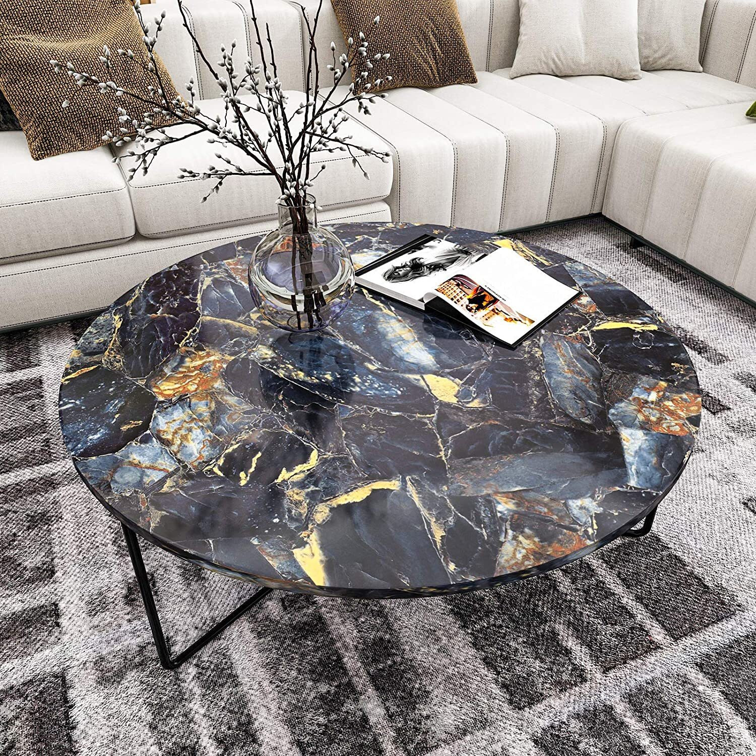 Image of ASKCREW 200 cm x 60 cm Waterproof Abstract Vinyl Wallpaper