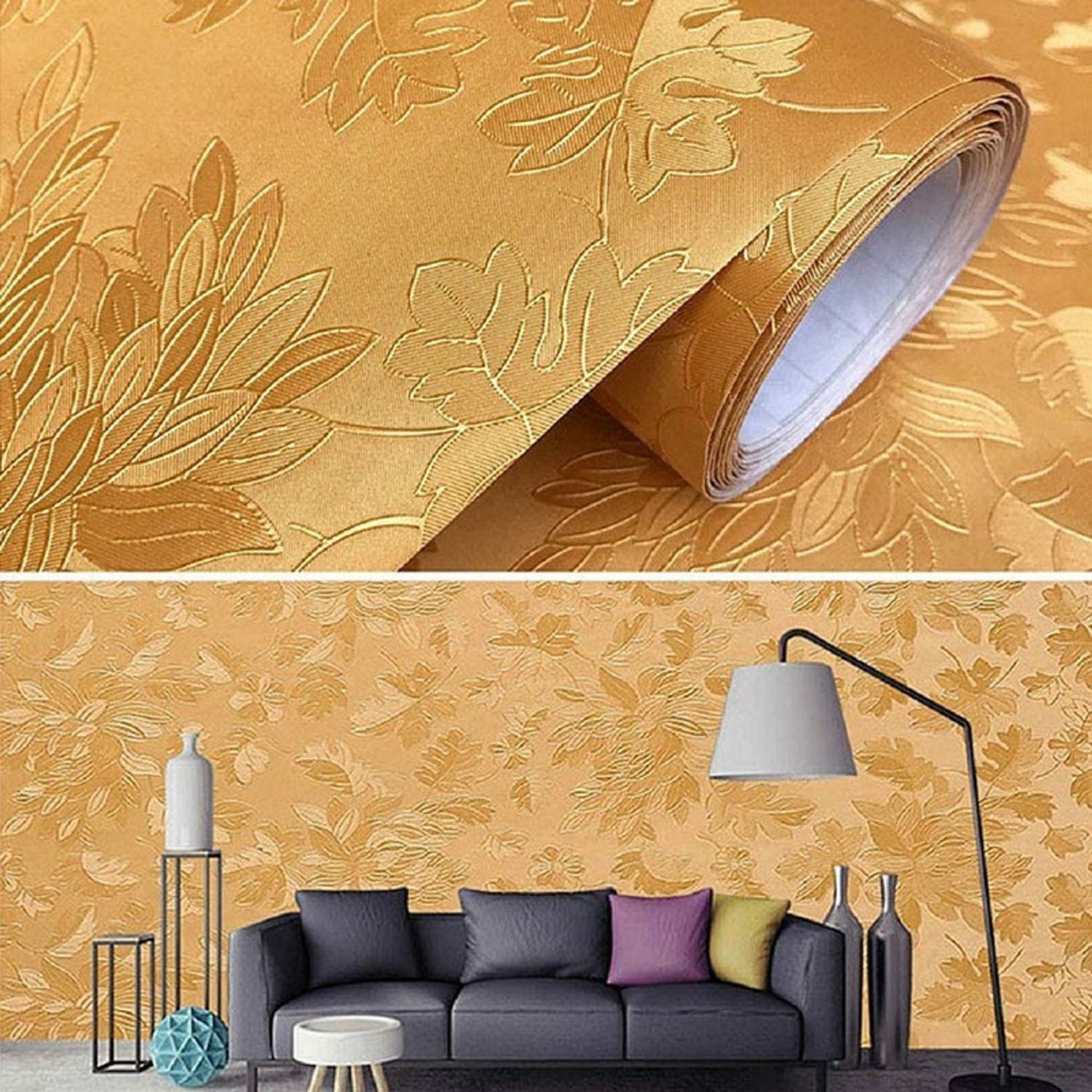 Image of Flipkart SmartBuy 1000 cm 3D Wallpapers for Bedroom, Home & Kitchen, living Room, Peel & Stick Wallpaper Self Adhesive Sticker
