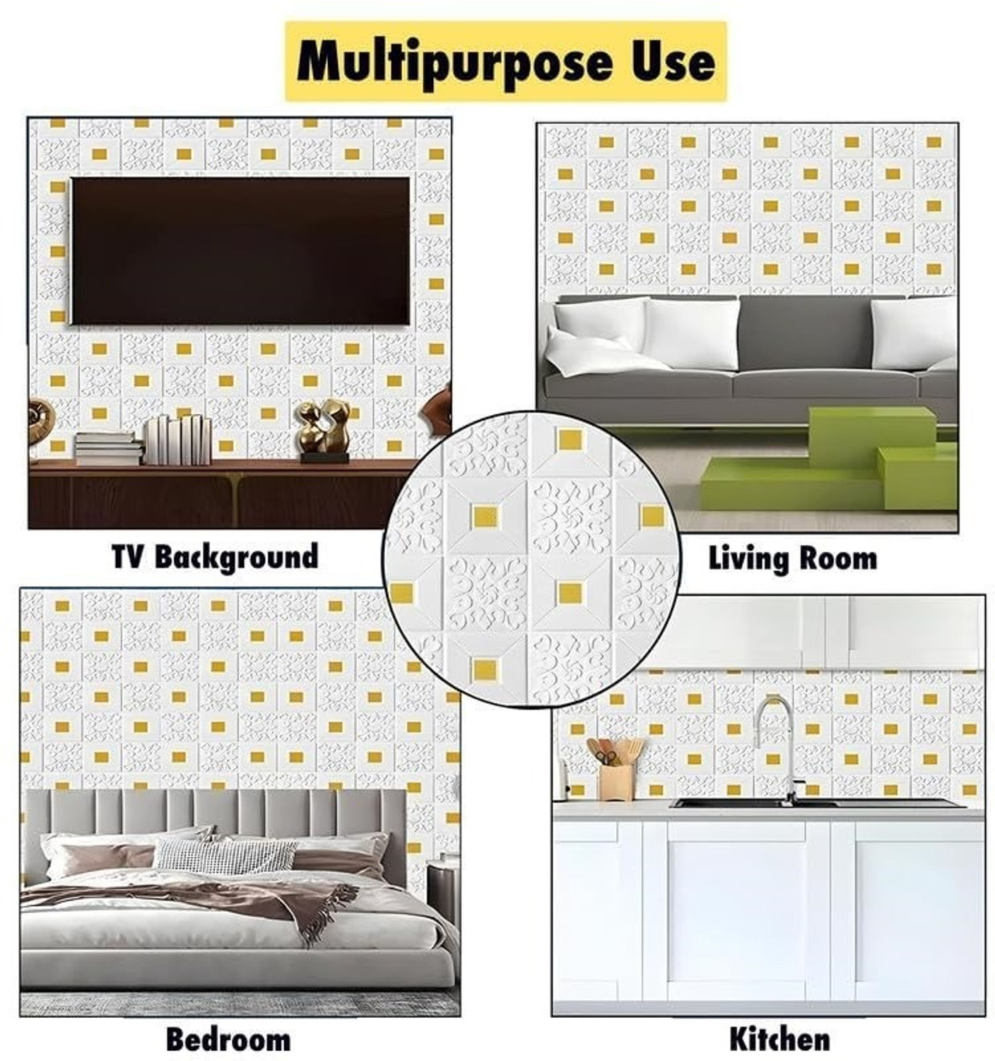Image of GRABITOZ 70 cm x 70 cm Waterproof Decorative Vinyl Wallpaper