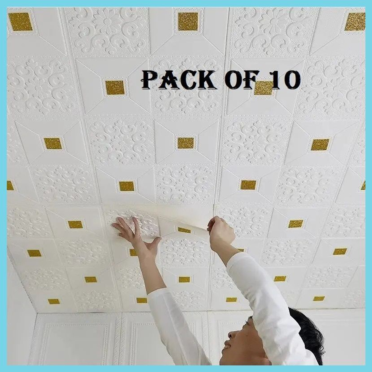 Image of GRABITOZ 70 cm x 70 cm Waterproof Decorative Vinyl Wallpaper