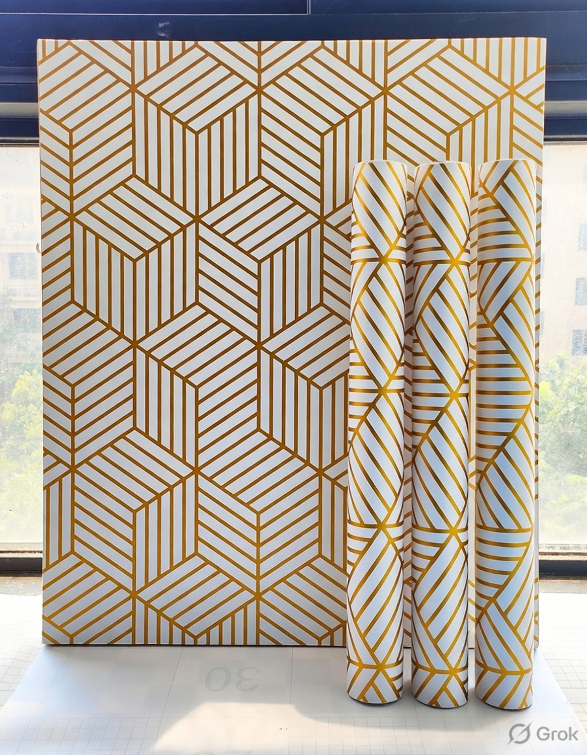 Image of KAAF 1000 cm x 45 cm Waterproof Abstract Vinyl Wallpaper