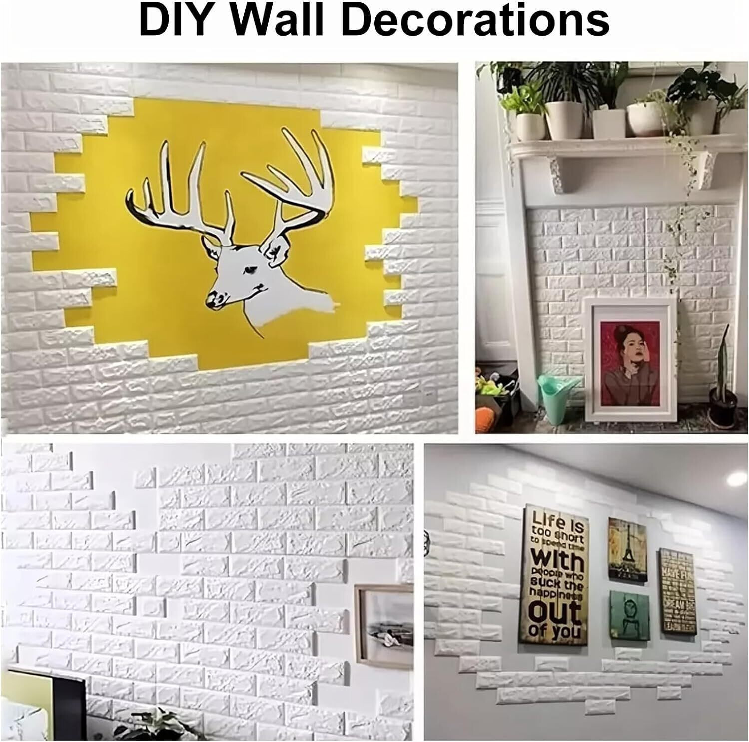 Image of VYAKAT 70 cm x 77 cm Waterproof Decorative Vinyl Wallpaper