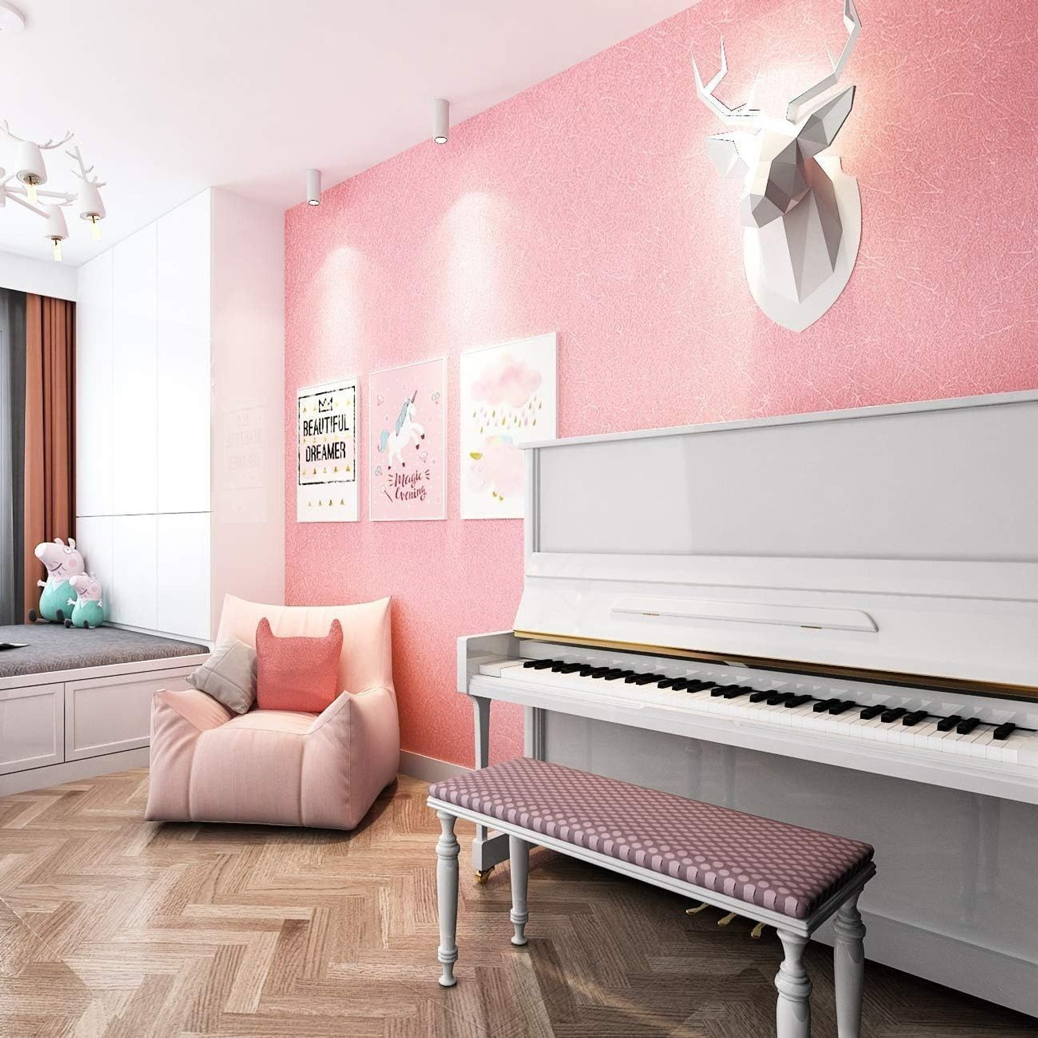 Image of KAAF 1000 cm x 45 cm Waterproof Decorative Vinyl Wallpaper