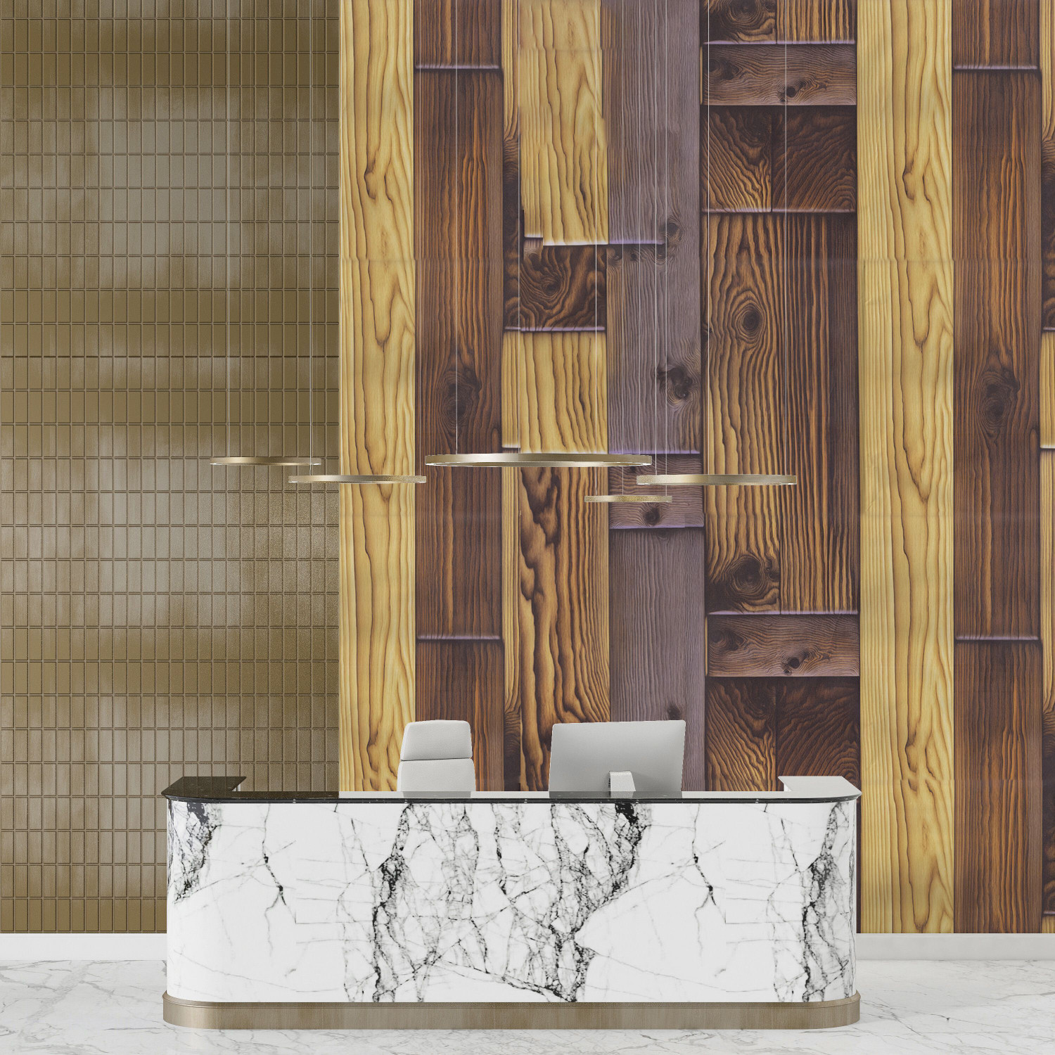 Image of FOKRIM 300 cm x 45 cm Waterproof Decorative Vinyl Wallpaper