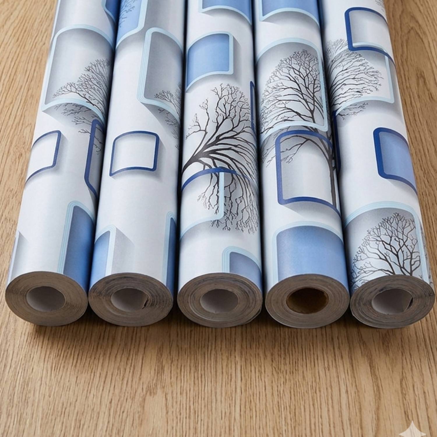 interawalldecor 300x400cm Waterproof Floral Vinyl Wallpaper - Image 1