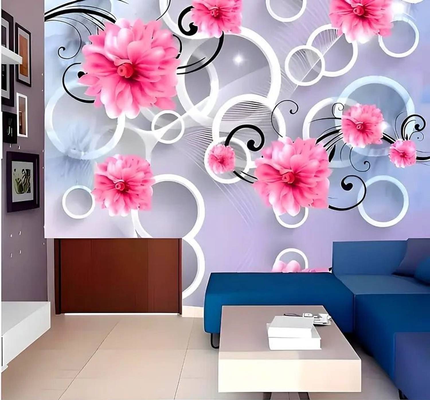 AMBEY DECOR 127 cm x 40 cm Waterproof Decorative Vinyl Wallpaper