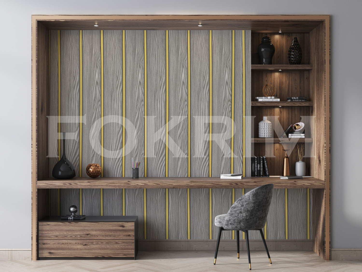 Image of FOKRIM 300 cm x 45 cm Waterproof Decorative Vinyl Wallpaper